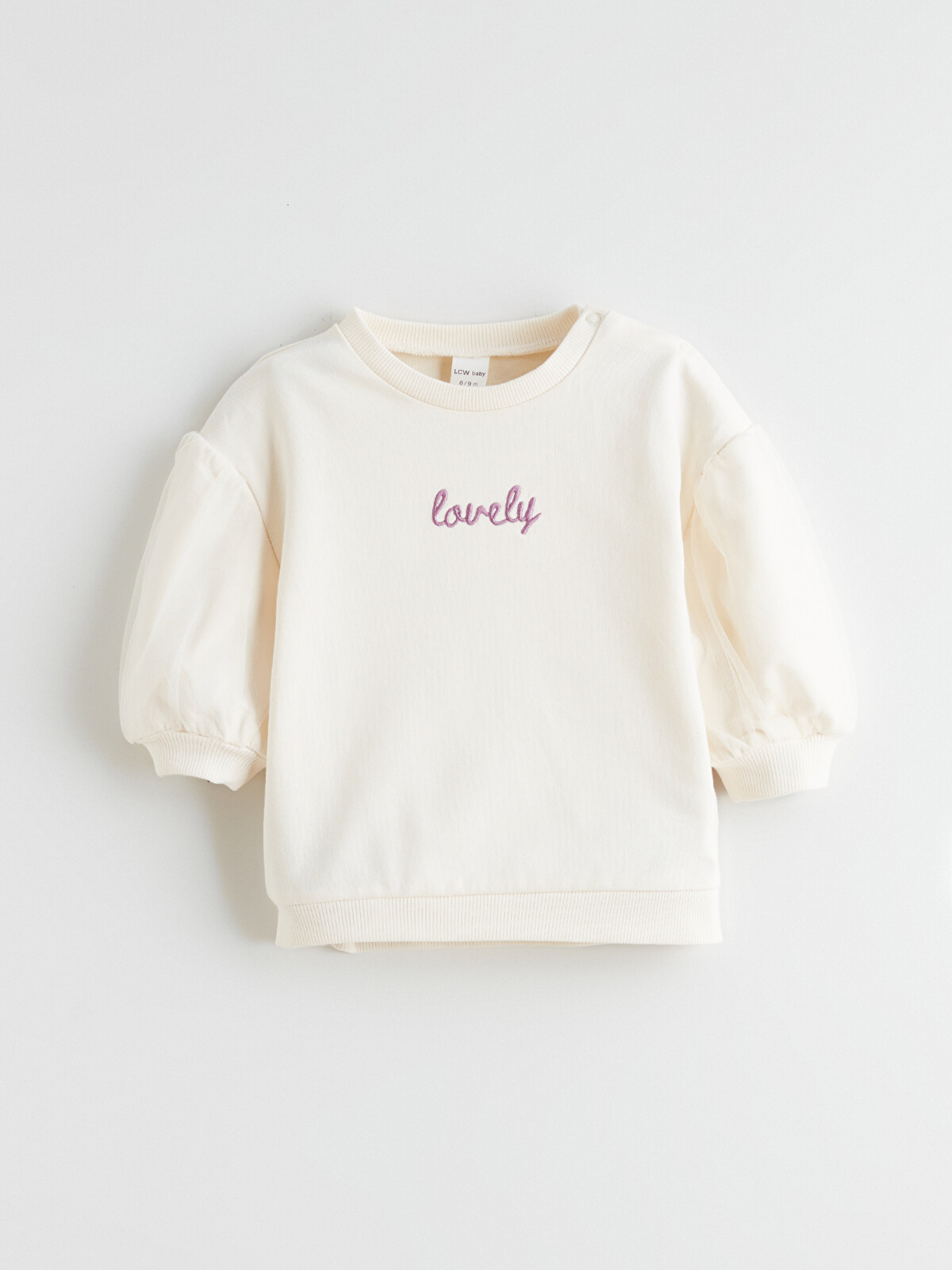 LC WAIKIKI Kız Bebek Nakışlı Sweatshirt - S6EO72Z1-FDL | LC Waikiki
