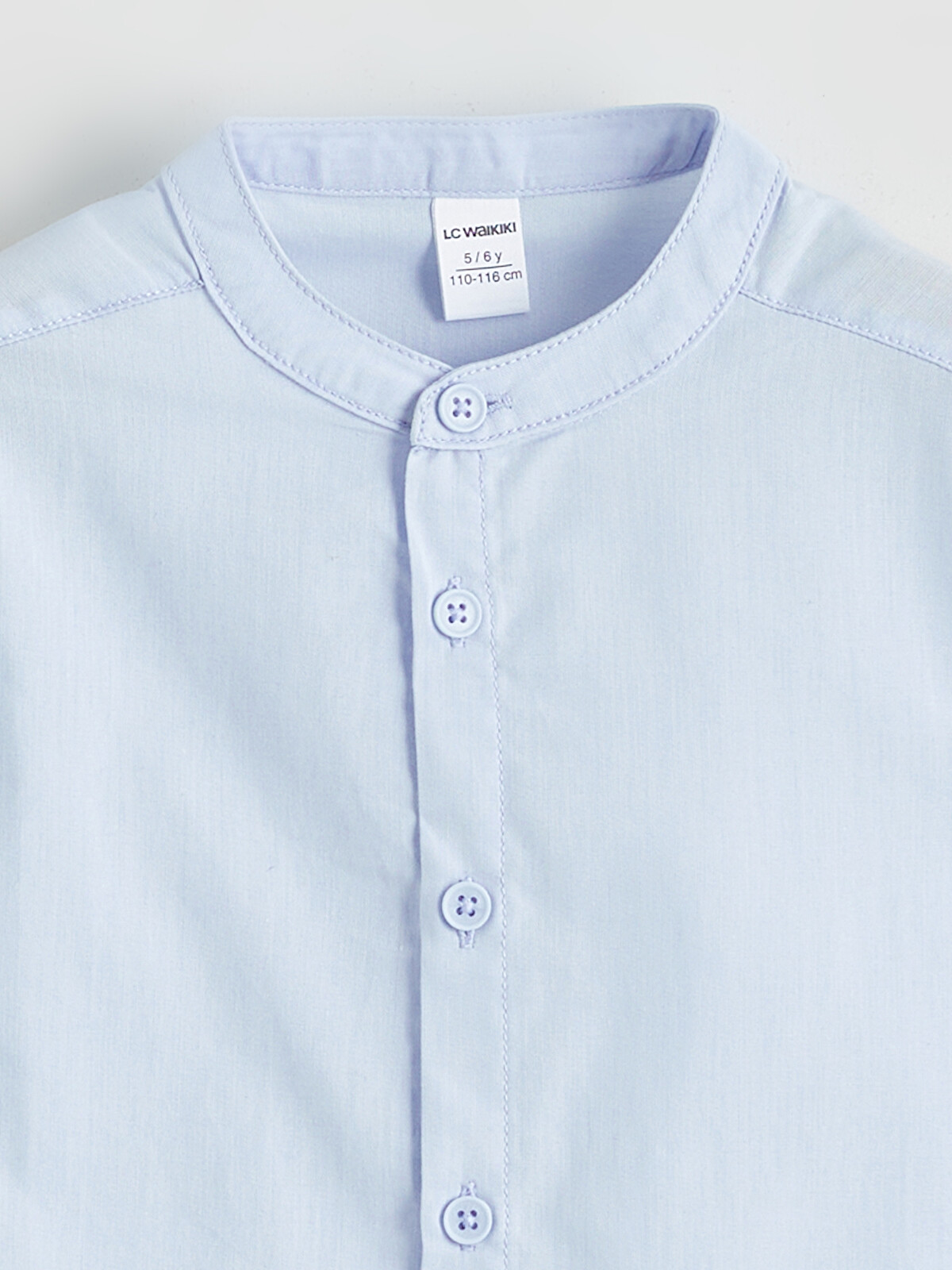 LCW Kids Boys' Mandarin Collar Poplin Shirt - S6EP45Z1-GLL | LC