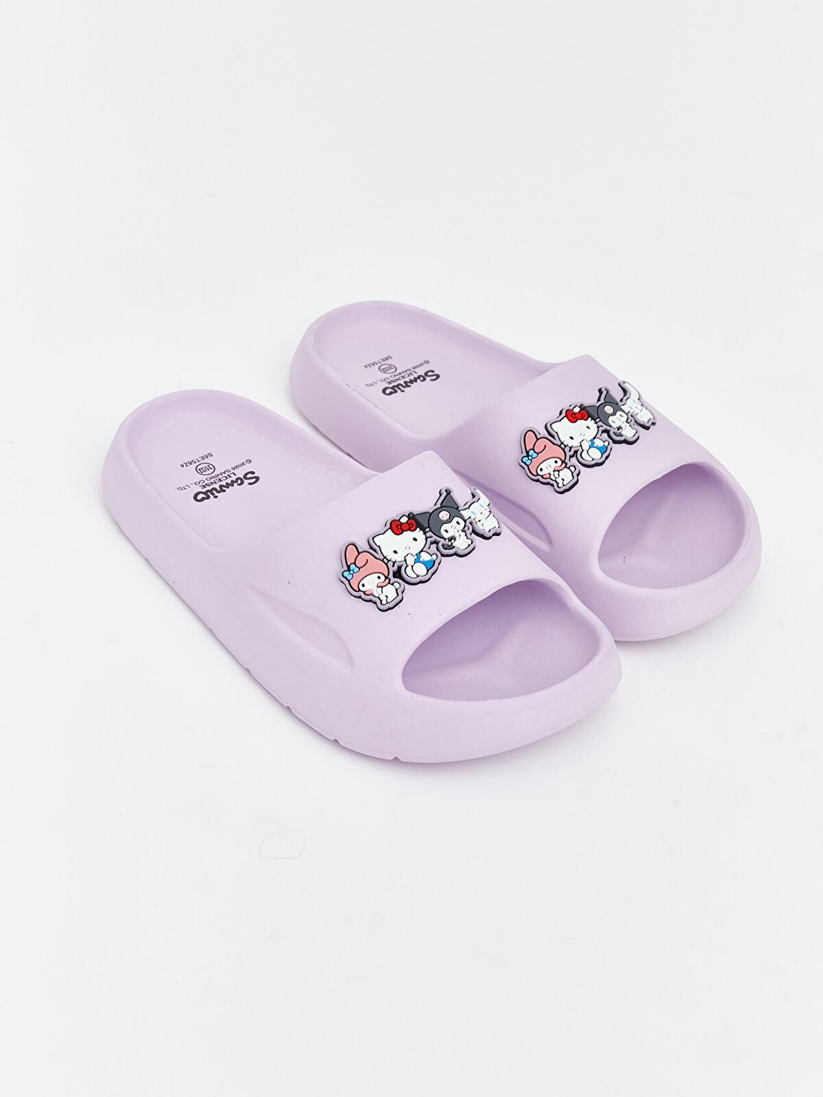 LCW STEPS Papuci slider pentru fete imprimați Hello Kitty