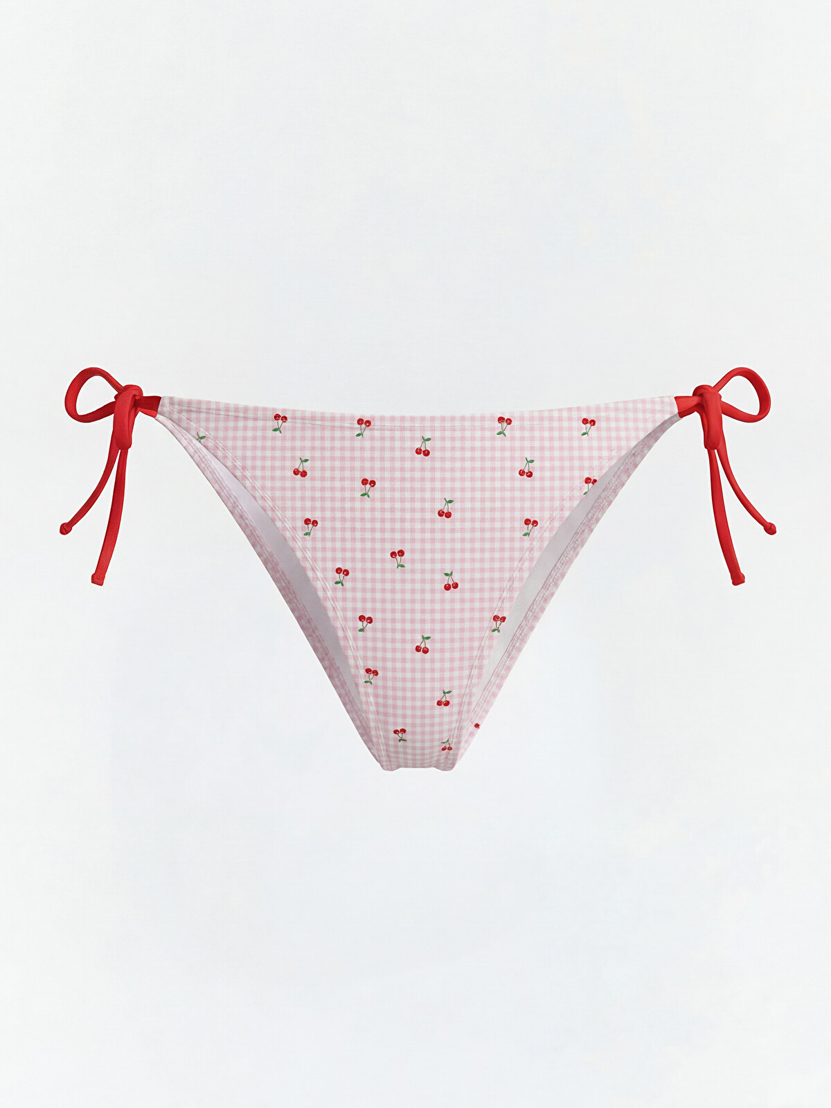 苺　0729 LCW DREAM Pembe Kiraz Desenli İpli Kadın Brazilian Bikini Altı