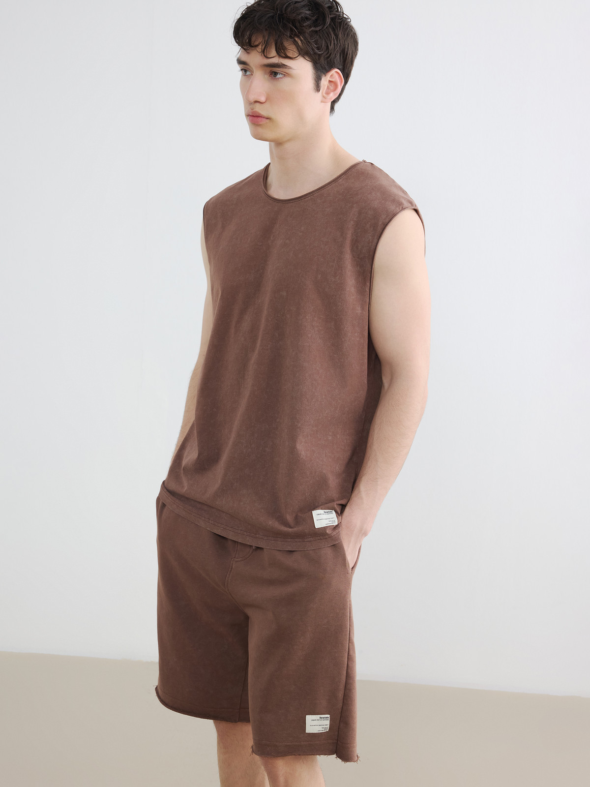 XSIDE Crew Neck Jersey Men's Sleeveless T-shirt - S6FE83Z8-J0V