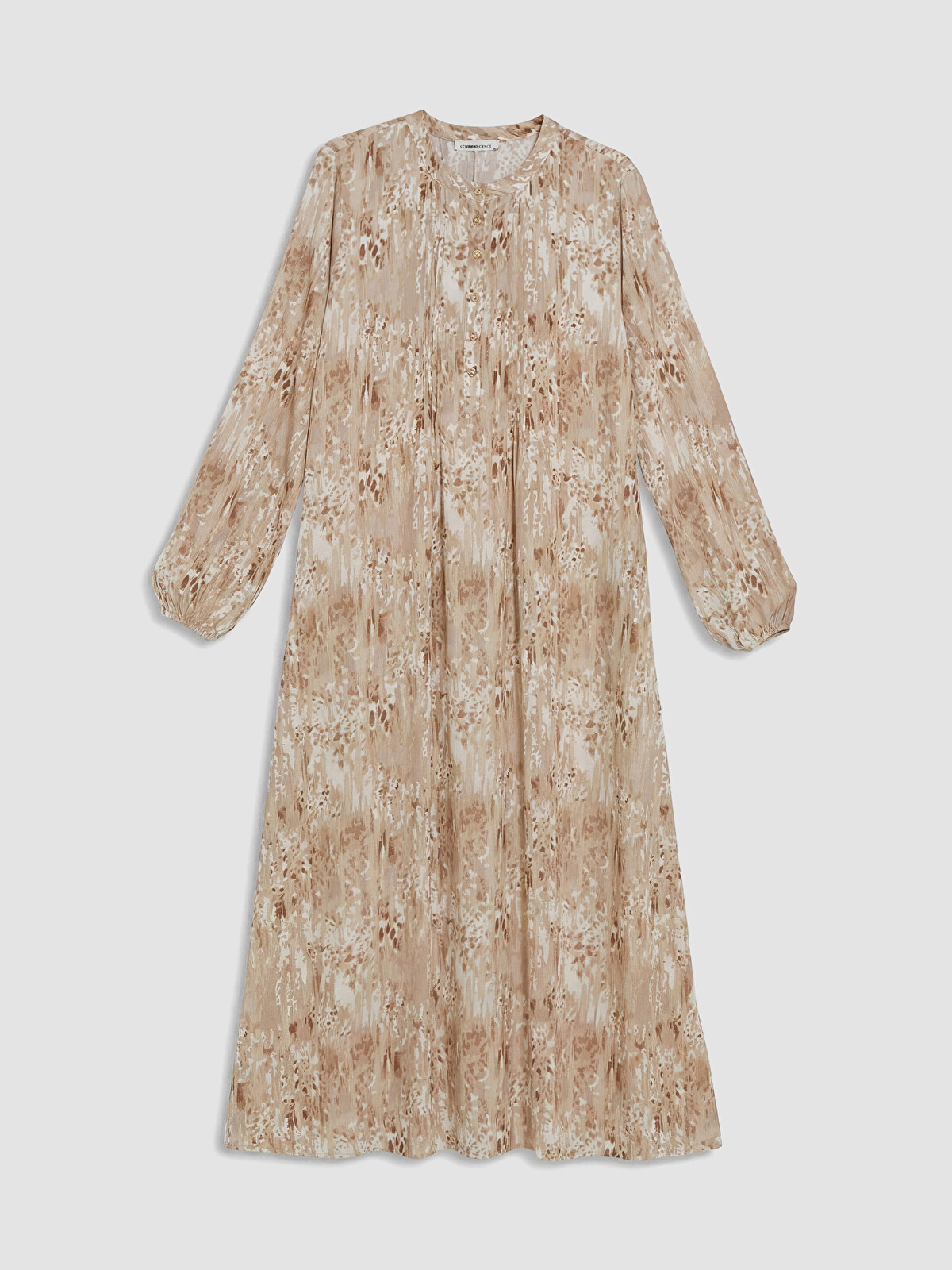 LCW Grace Grandad Collar Patterned Dress