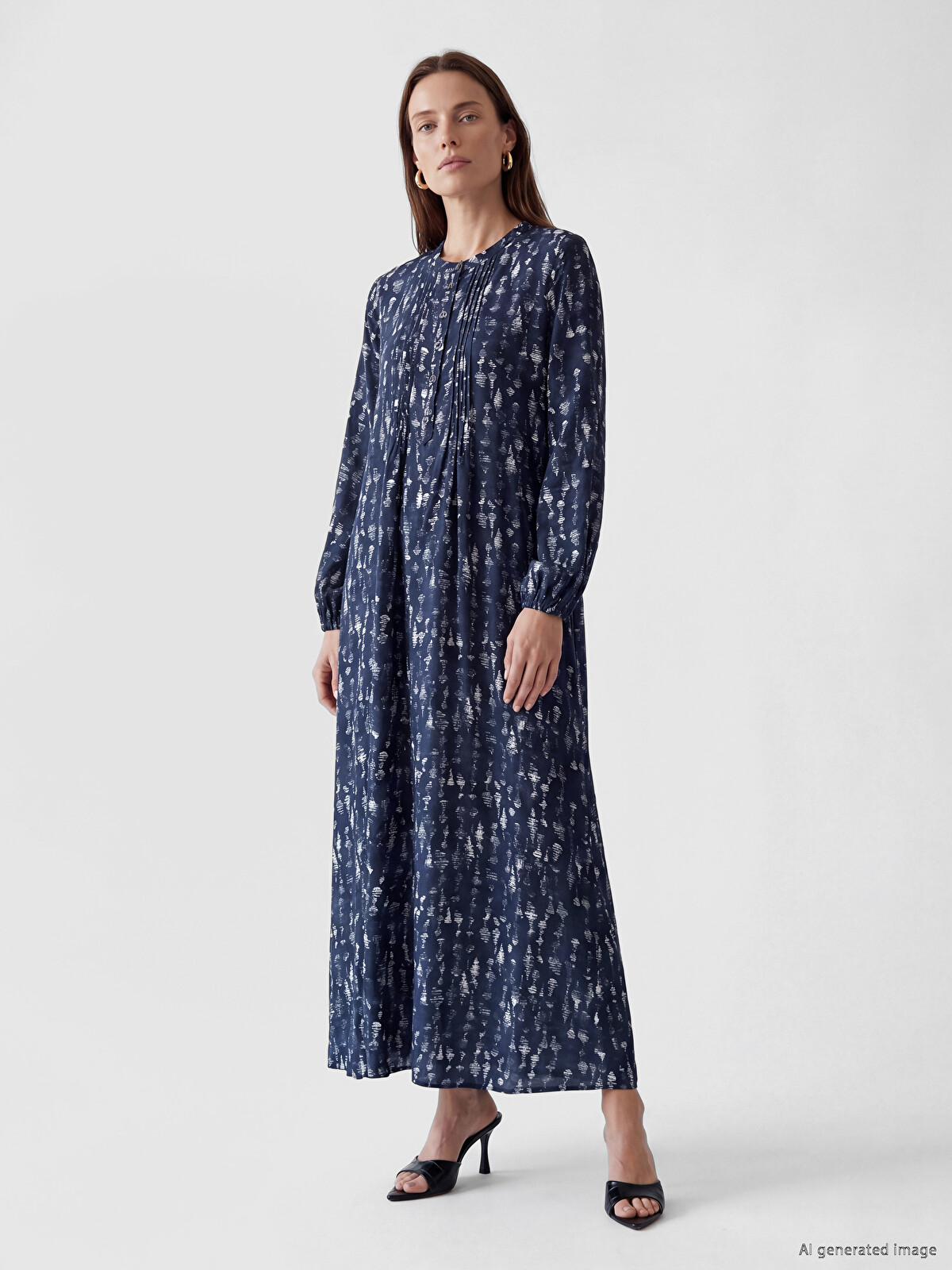 LCW Grace Rochie cu model cu guler bandă
