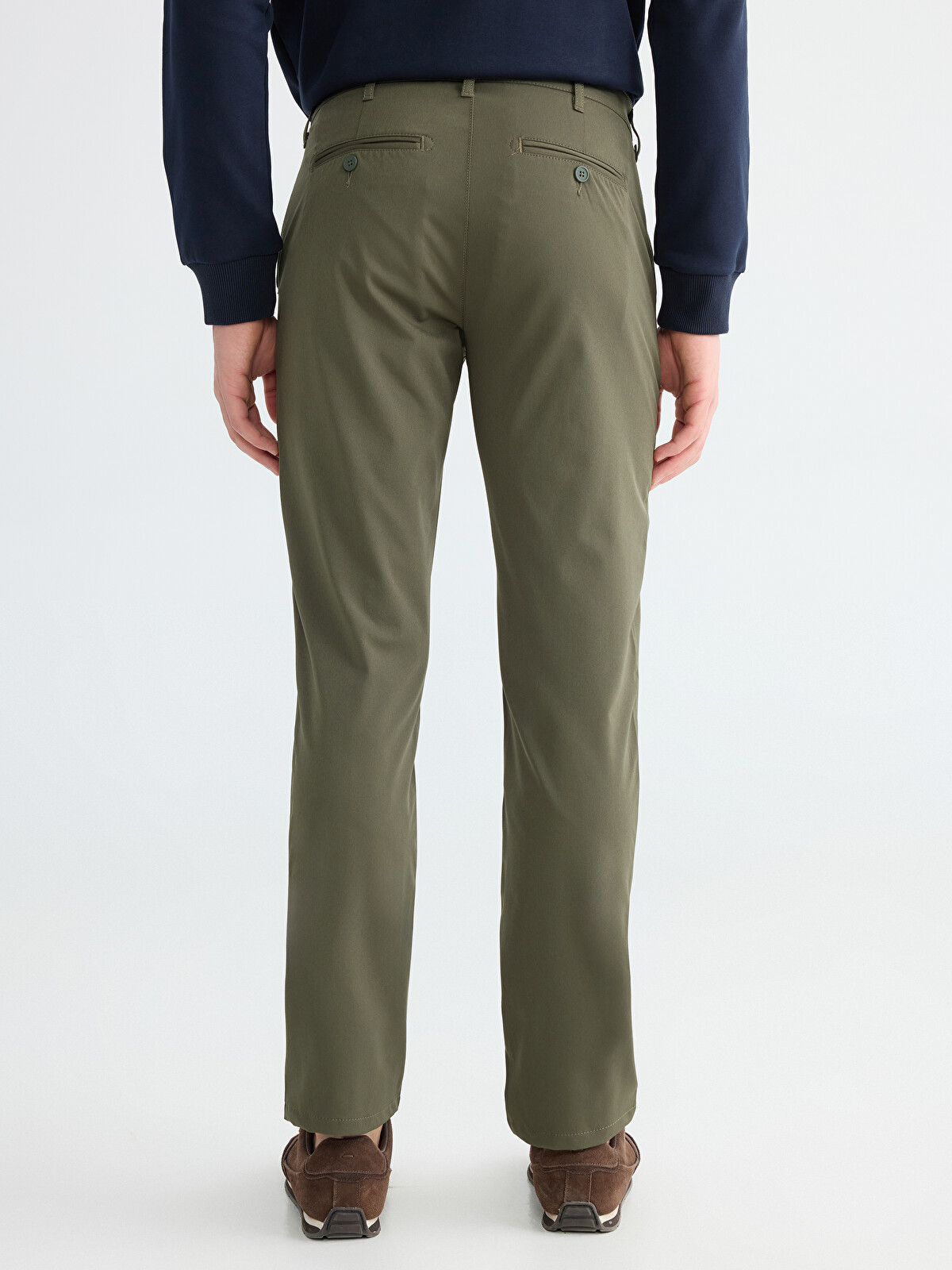 LC WAIKIKI Haki Standart Kalıp Erkek Chino Pantolon - S6FR18Z8-ZQE