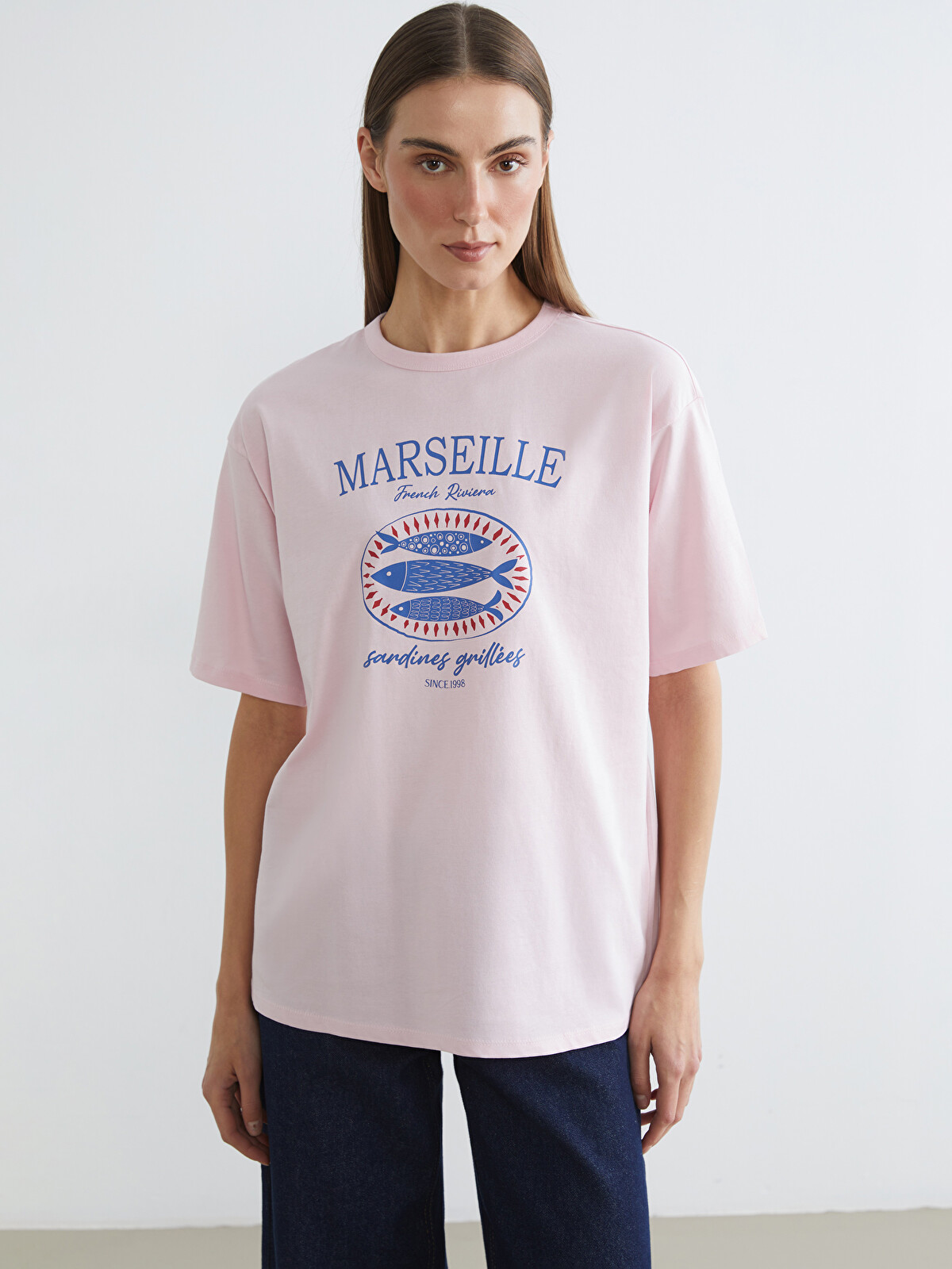 LC WAIKIKI Woman Pink T-Shirt - S6FY21Z8-FXC | LC Waikiki