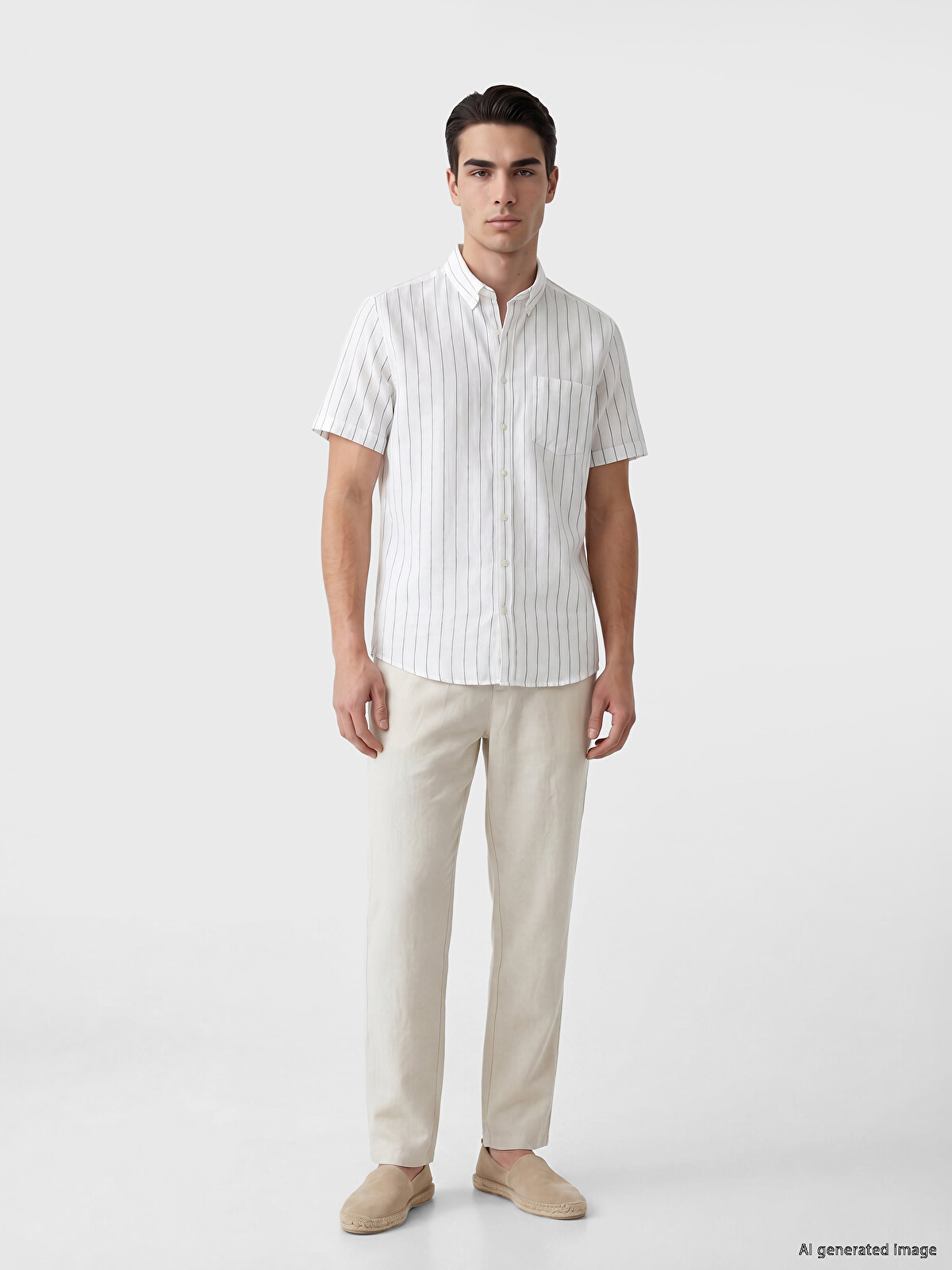 XSIDE Relaxed Fit Linen-look Men's Trousers - S6G072Z8-R7Z | LC