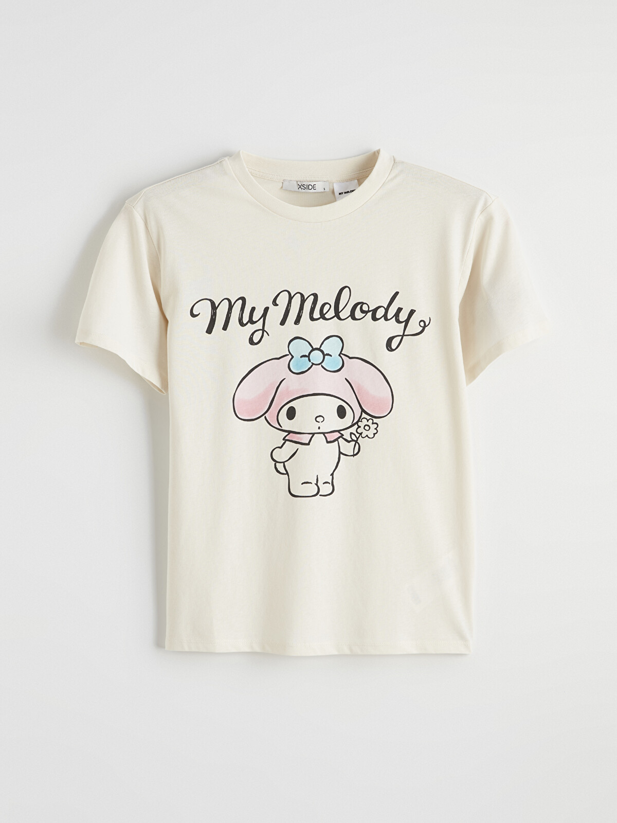 XSIDE Bisiklet Yaka My Melody Baskılı Kadın Tişört - S6G305Z8-F0B