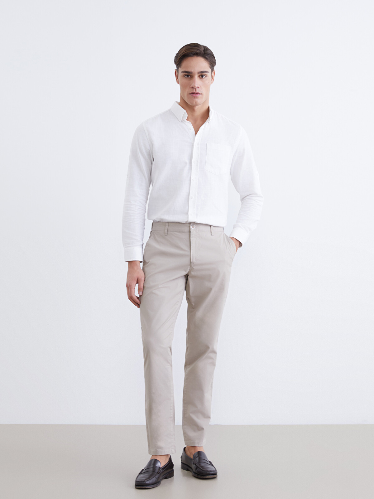 LCWAIKIKI Classic Slim Fit Men's Chino Trousers - S6G565Z8-KA5