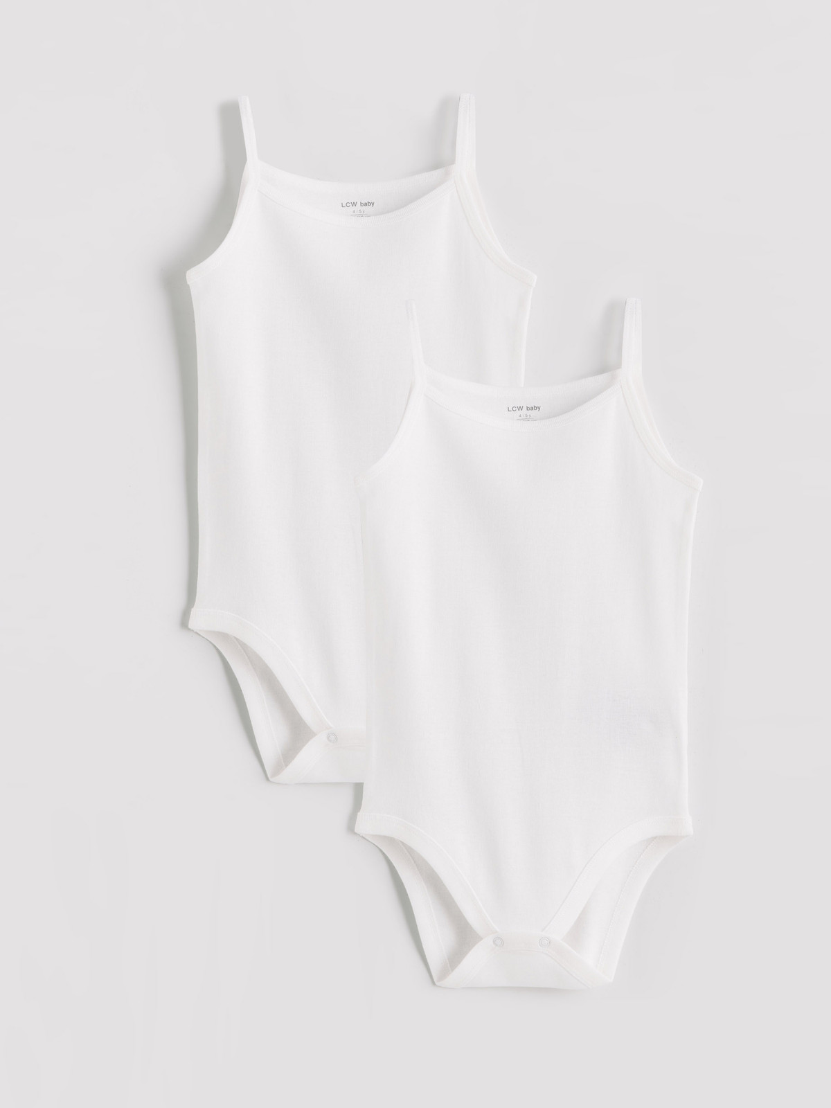 LCW baby Basic Baby Girls' Snap Bodysuit 2 Pack - S6G629Z1-R9J