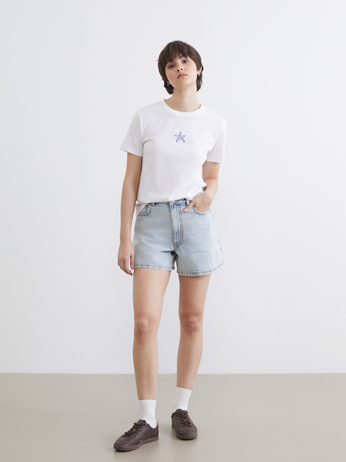 XSIDE Short En Jean Femme Coupe Régulière - S6G667Z8-CU5 | LC Waikiki