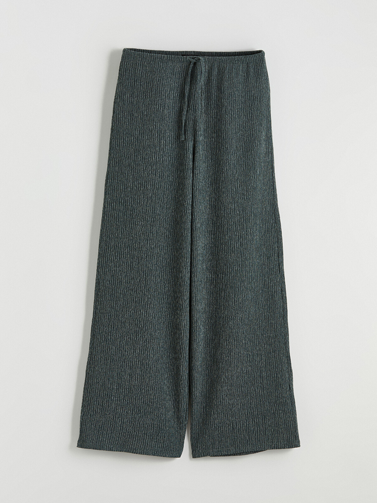 XSIDE Elastic Waist Textured Women's Trousers - S6G982Z8-ZSY | LC