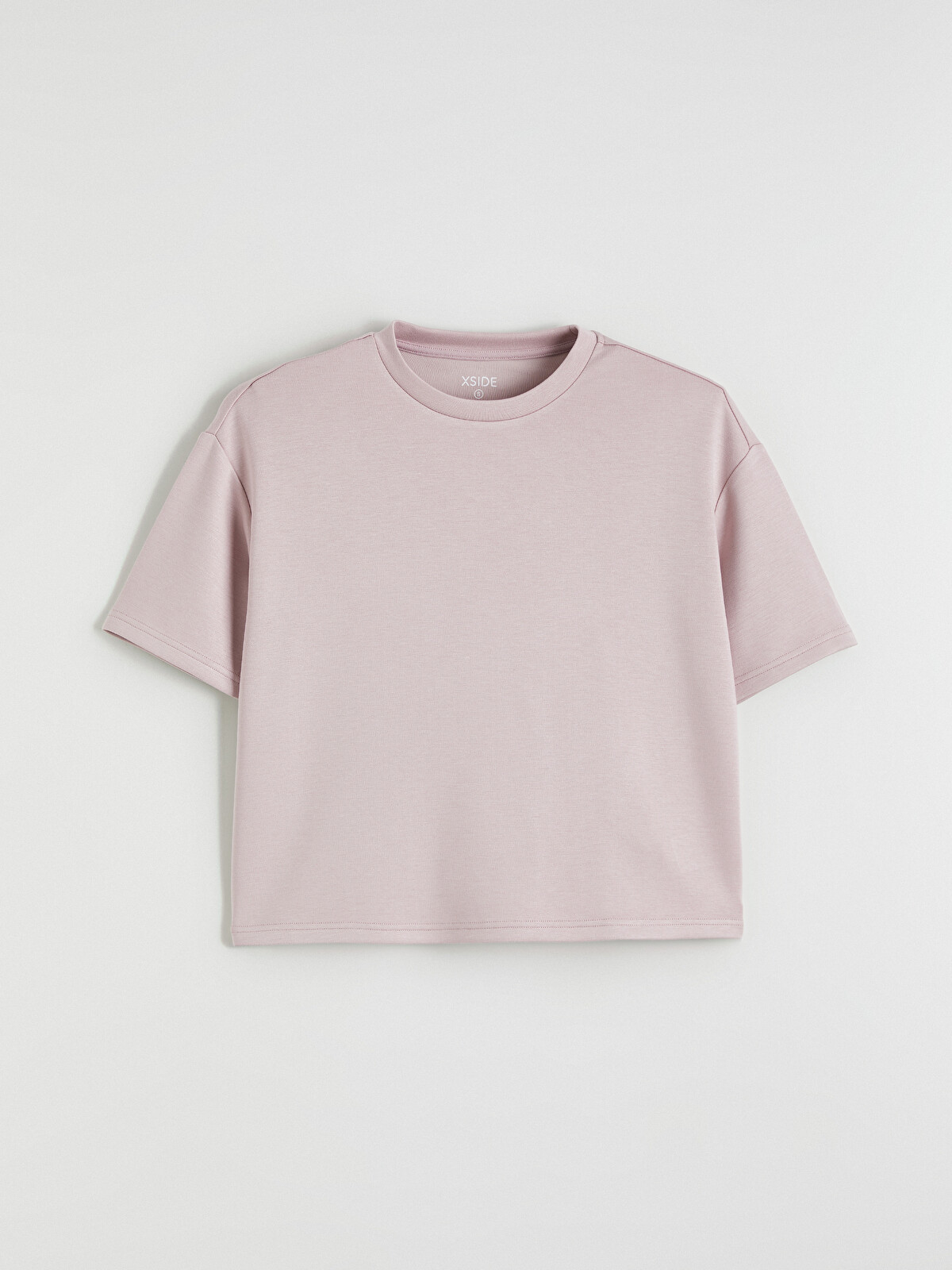 XSIDE Crew Neck Soft Touch Women's T-shirt - S6G987Z8-Z1C | LC Waikiki