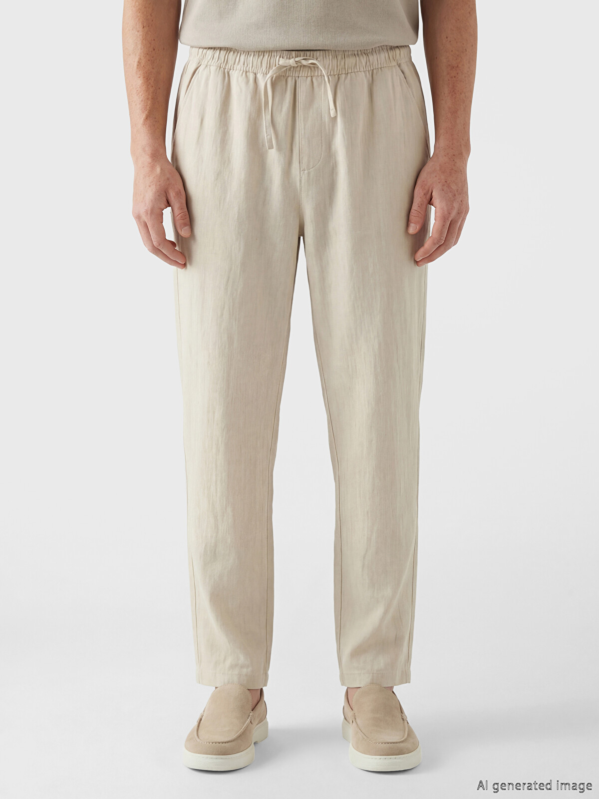 LCW Vision Regular Fit Linen-Look Men's Trousers - S6GA37Z8-DS3