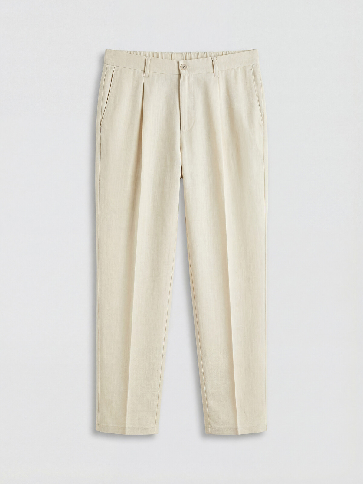 SOUTHBLUE Regular Fit Keten Karışımlı Erkek Pileli Pantolon