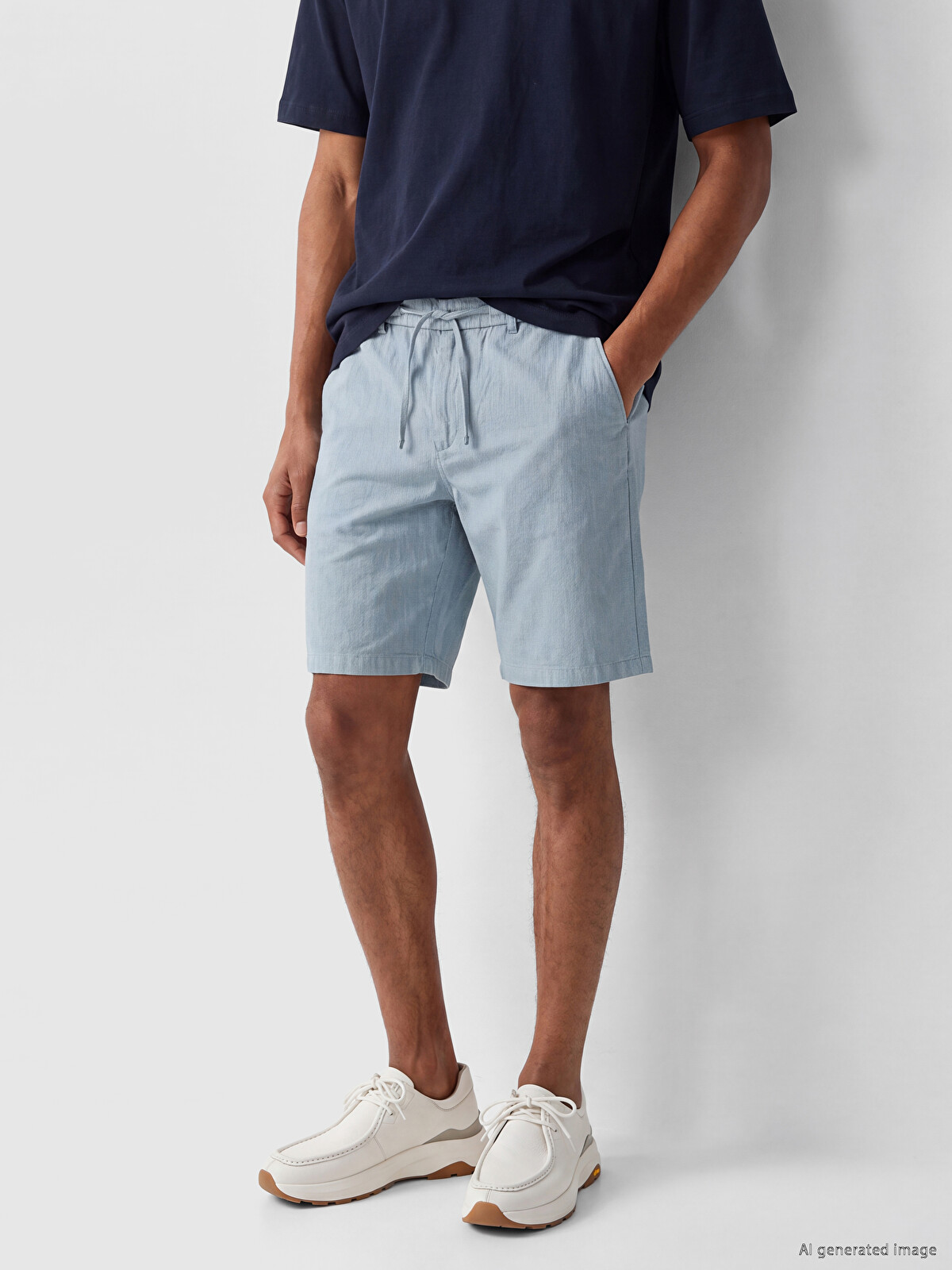 LCW Vision Regular Fit Linen-Look Men's Shorts