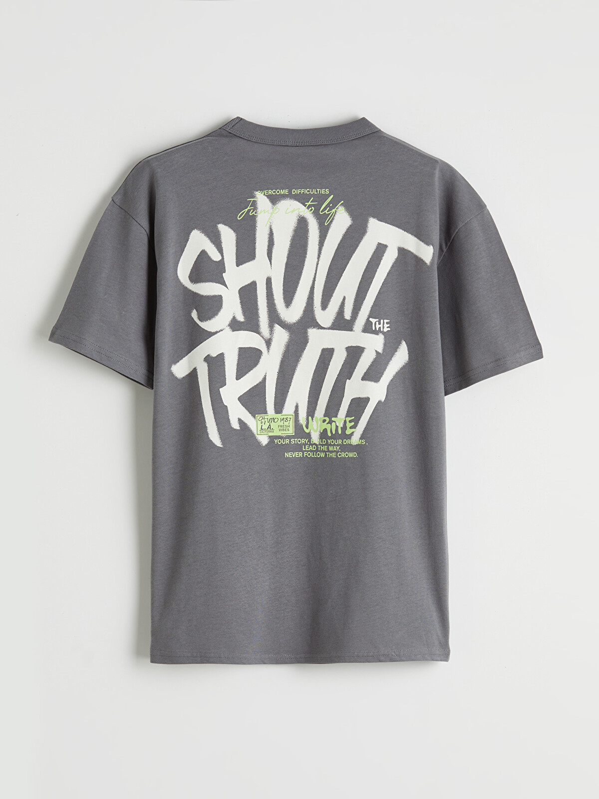 LCW Kids Tricou băieți imprimat cu guler rotund - S6GH30Z4-R2H