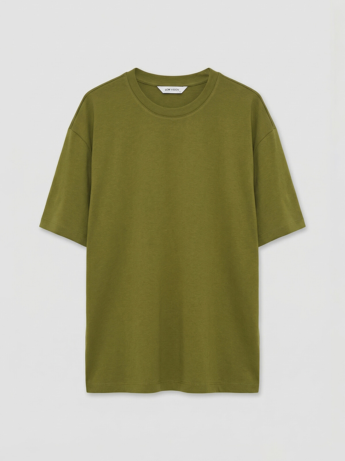LCW Vision 100% Baumwolle Lockeres Basic Soft Touch T-Shirt