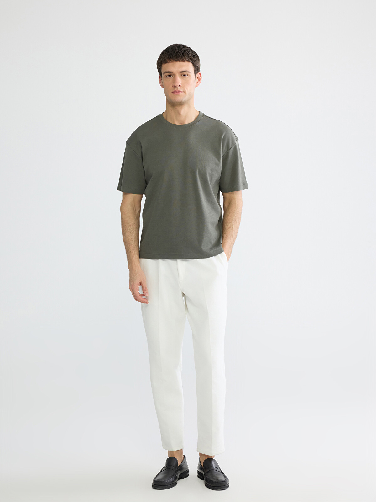 LCW Vision %100 Pamuk Loose Fit Basic Soft Touch Tişört