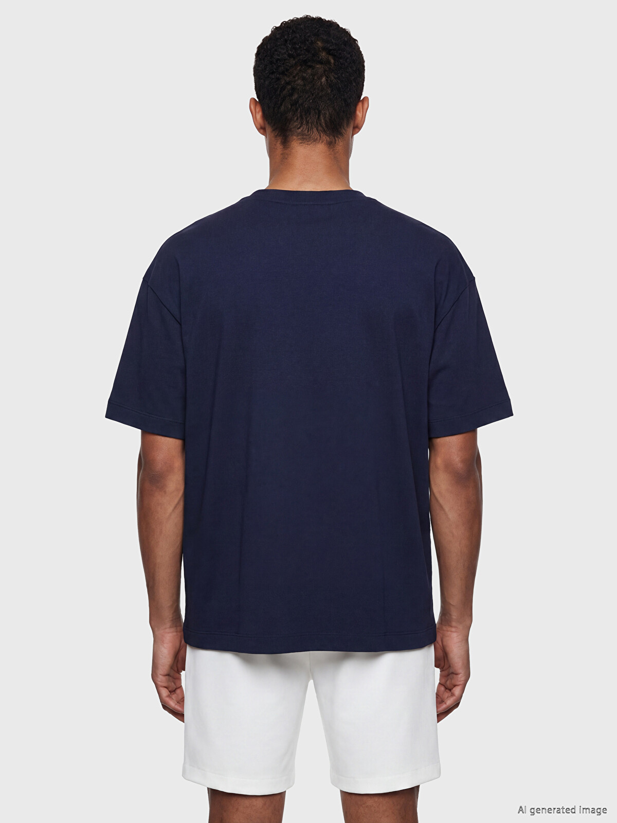 LCW Vision %100 Cotton Loose Fit Basic Soft Touch T-shirt
