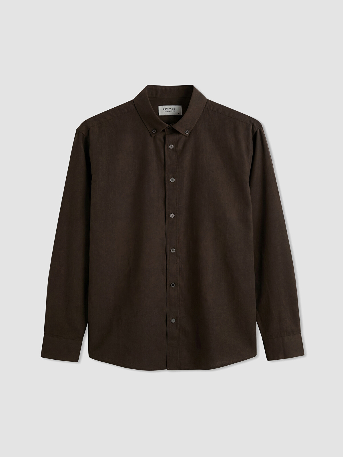 LCW Vision Regular Fit Keten Karışımlı Erkek Gömlek