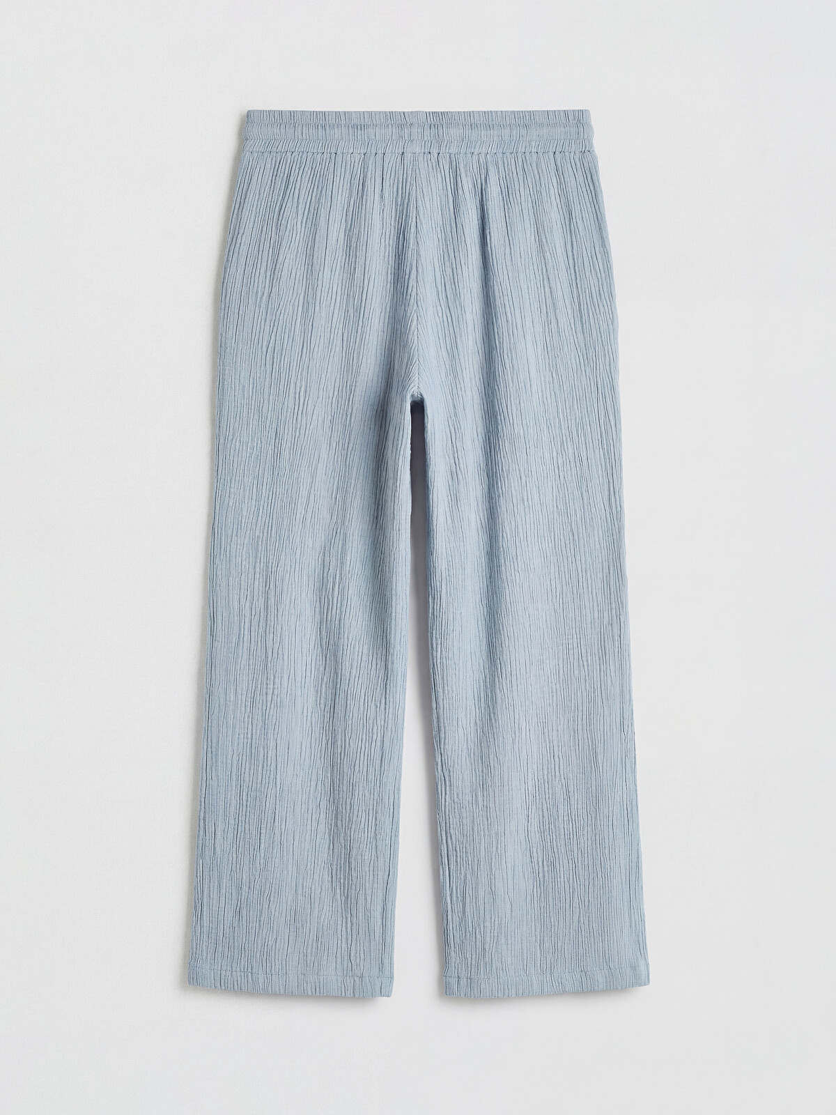 LCW Grace Elastic Waist Textured Women's Trousers - S6H319Z8-QZA