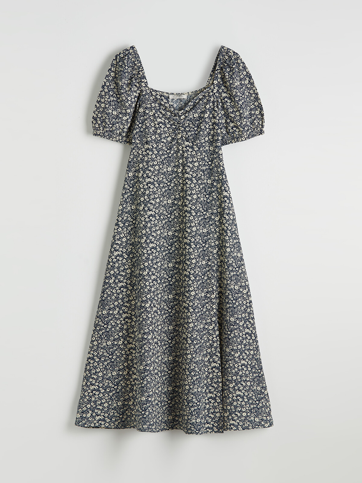 LCW Vision Sweetheart Neckline Puff Sleeve Floral Dress - S6H527Z8