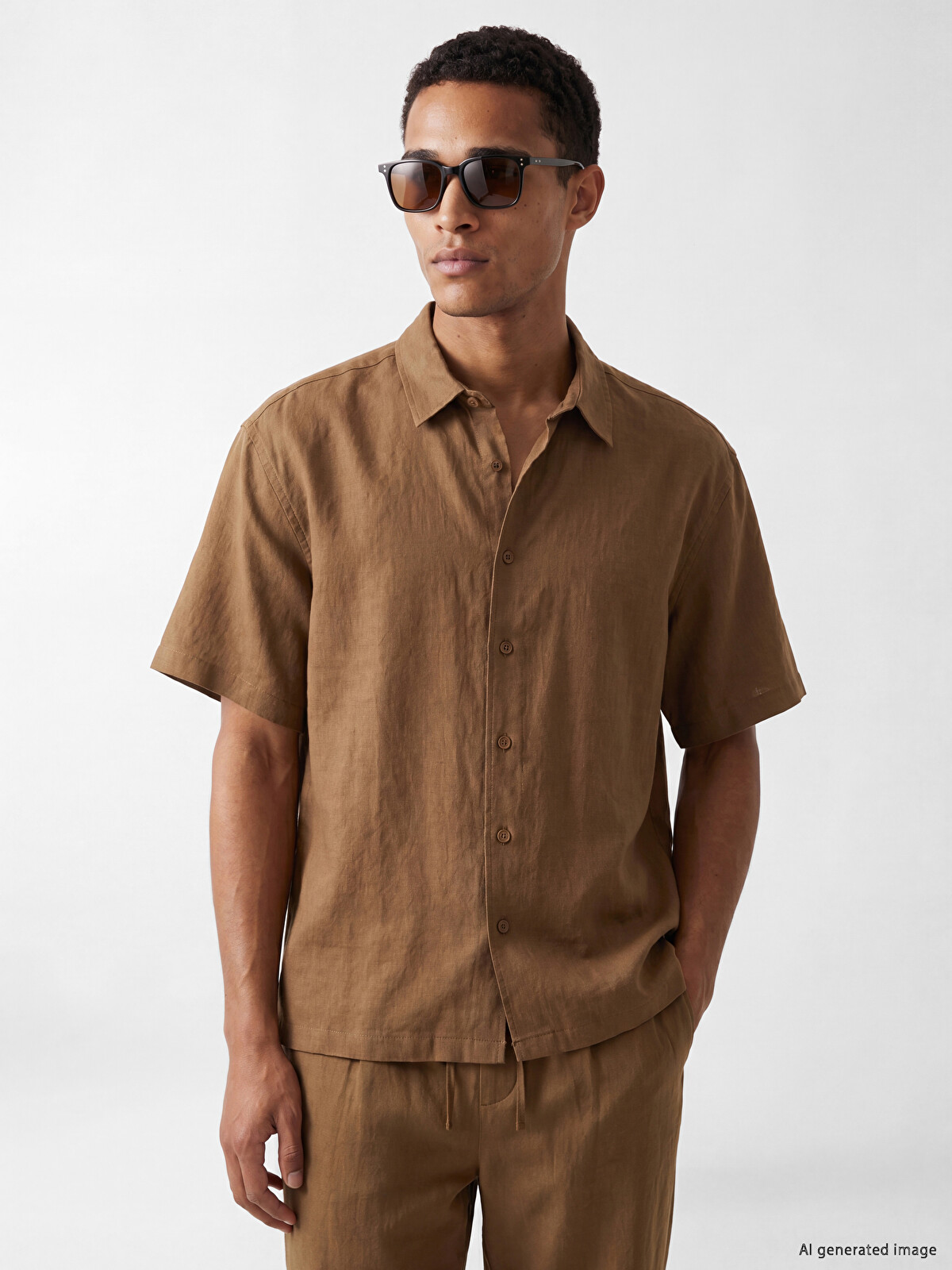 LCW Vision Regular Fit Textured Men's Shirt - S6H573Z8-2OC | LC