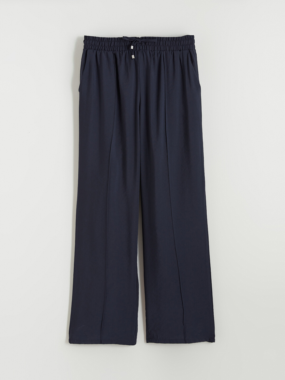 LCW Vision Elastic Waist Wide Leg Women's Trousers - S6H601Z8-CUJ