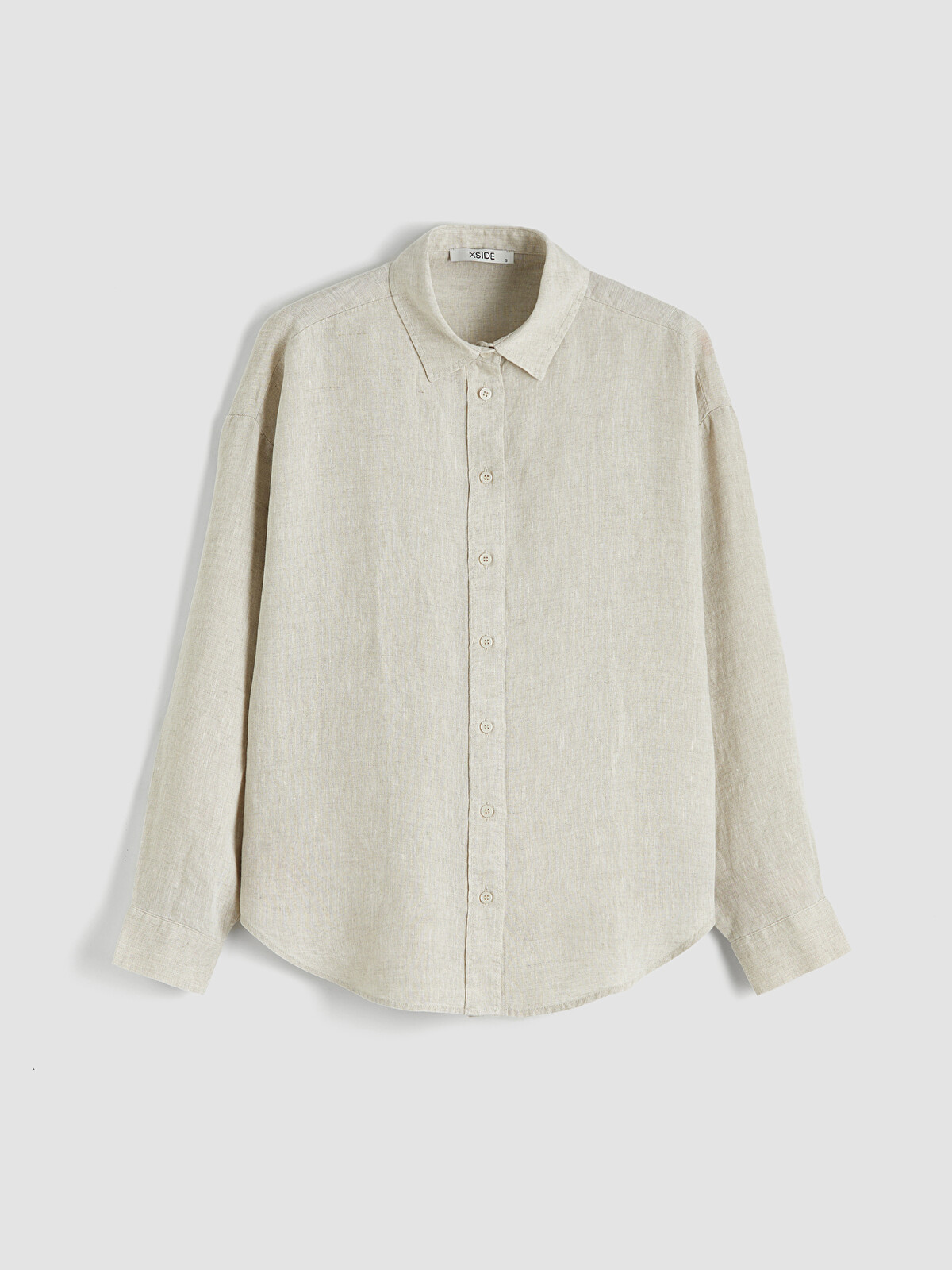 XSIDE Oversize Kadın %100 Keten Gömlek