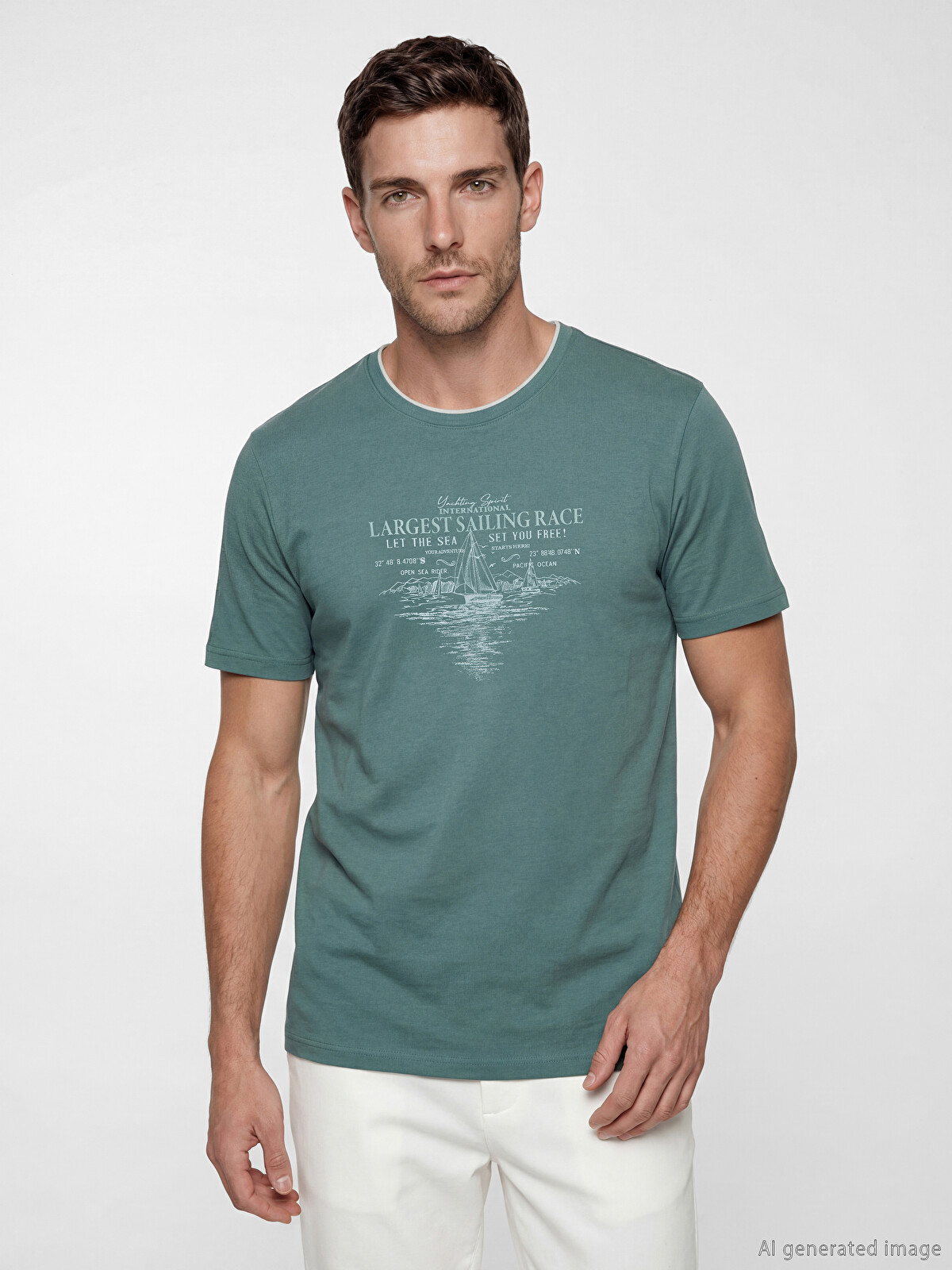 LCWAIKIKI Classic Crew Neck Jersey Men's T-shirt - S6HA56Z8-H9D