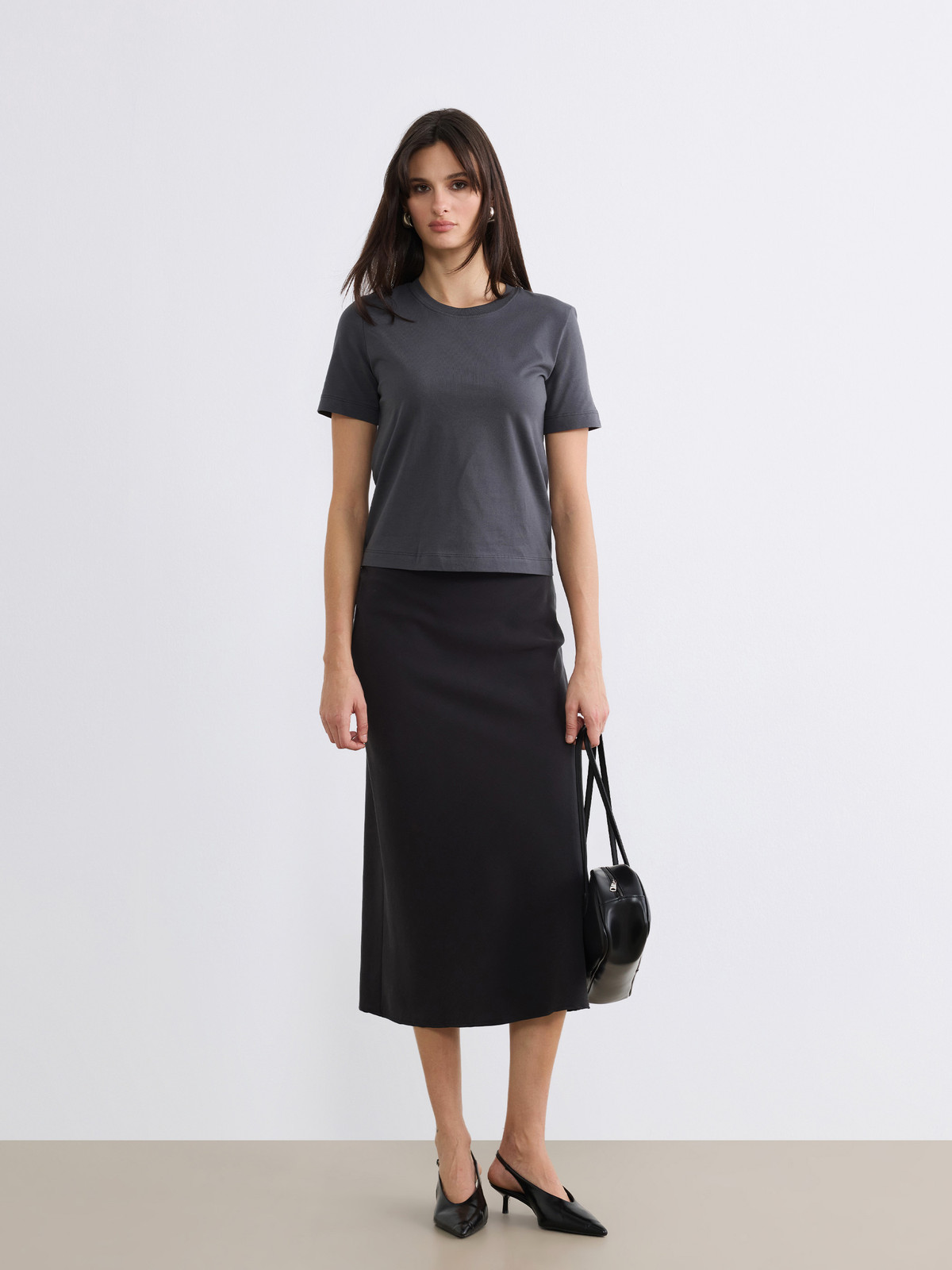 LCW Vision Women's High Waist A-line Skirt - S6HF23Z8-EWM | LC Waikiki