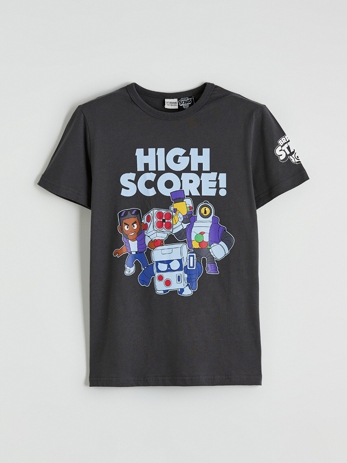 【専用】st92330406様 LCW Kids Antrasit Bisiklet Yaka Brawl Stars Baskılı Erkek Çocuk