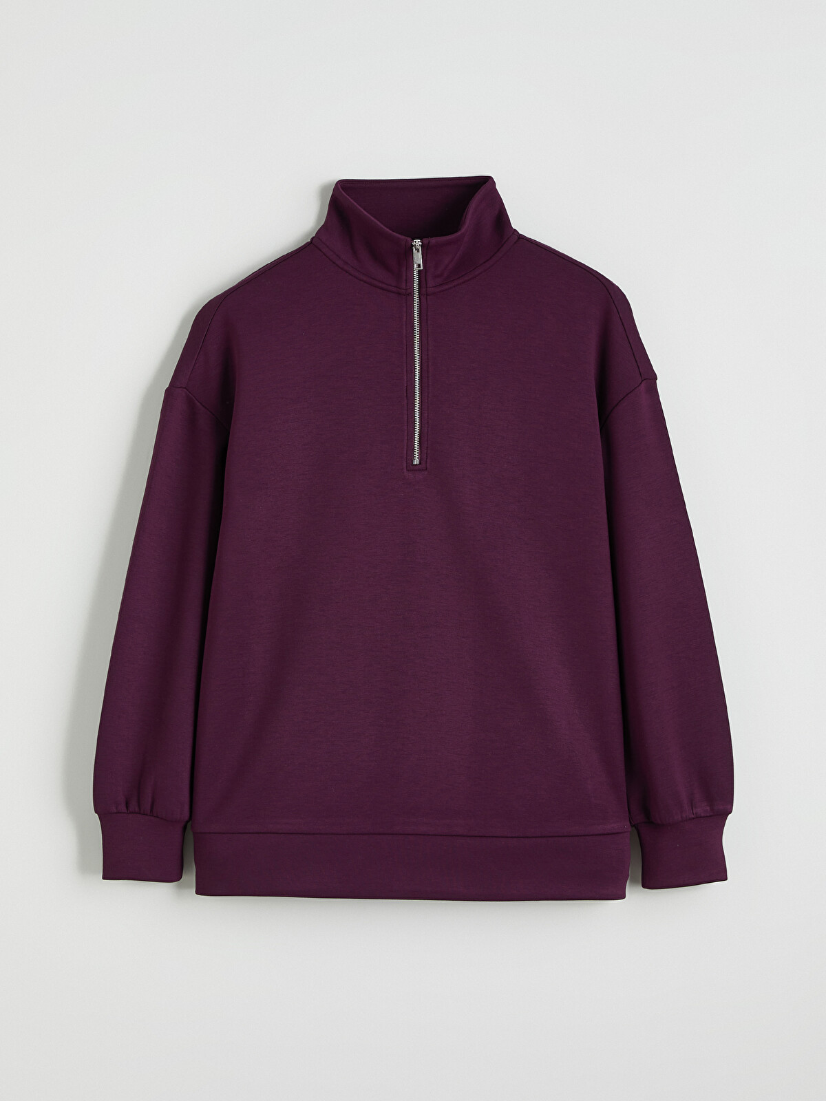 LCWAIKIKI Classic Dik Yaka Soft Touch Kadın Sweatshirt - S6HF78Z8