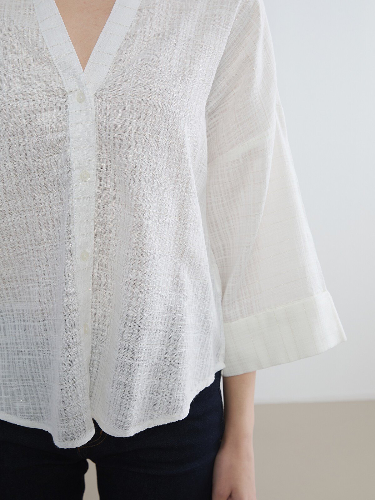 LCW Vision Oversize Women's Shirt - S6HF99Z8-FDJ | LC Waikiki
