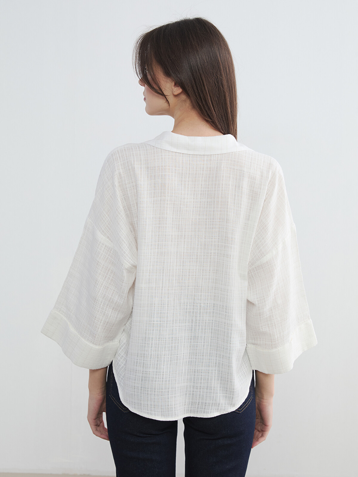 LCW Vision Oversize Women's Shirt - S6HF99Z8-FDJ | LC Waikiki