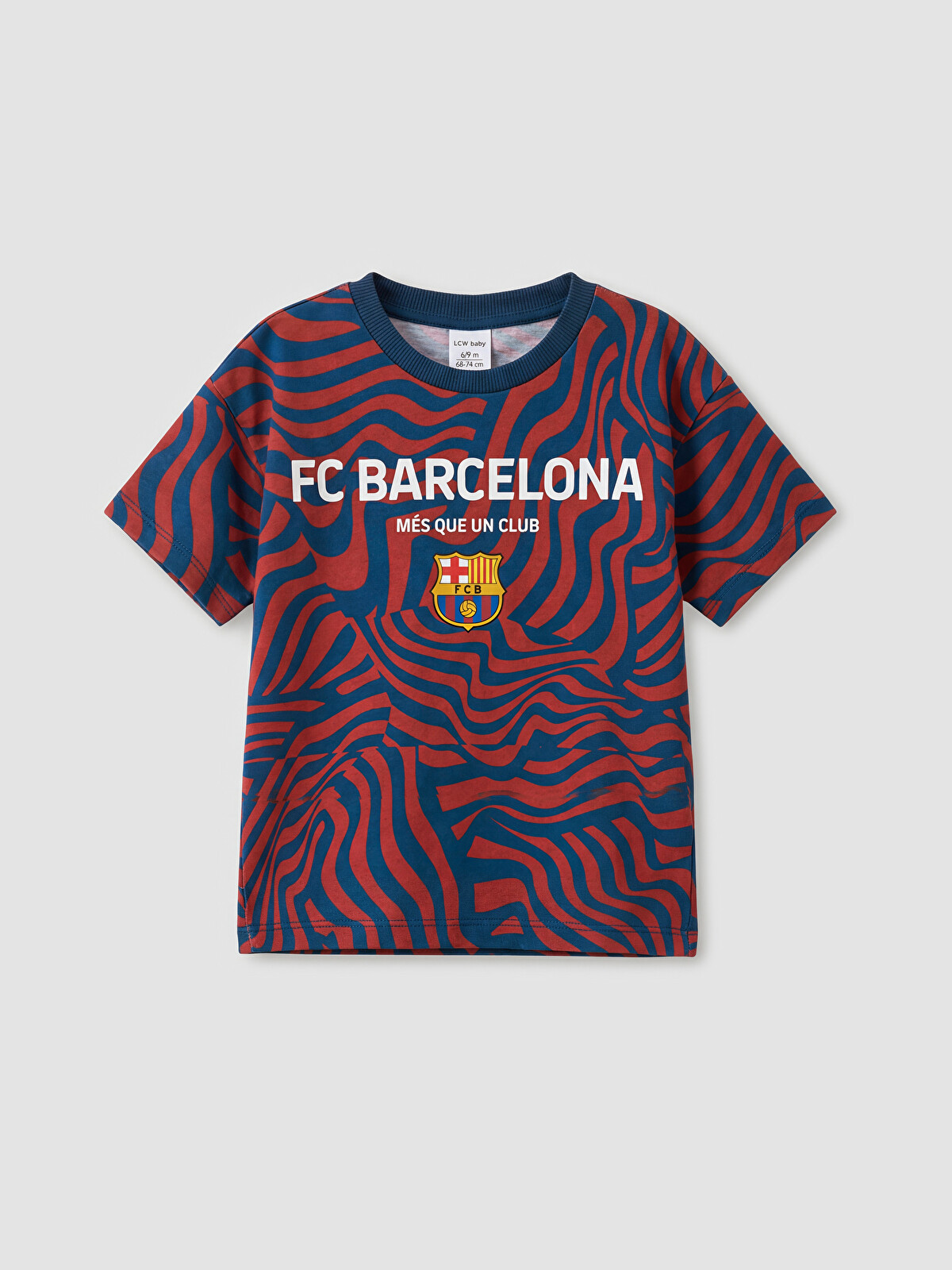 LCW Kids Barcelona Baskılı Erkek Çocuk Tişört - S6HK58Z1-LSJ | LC