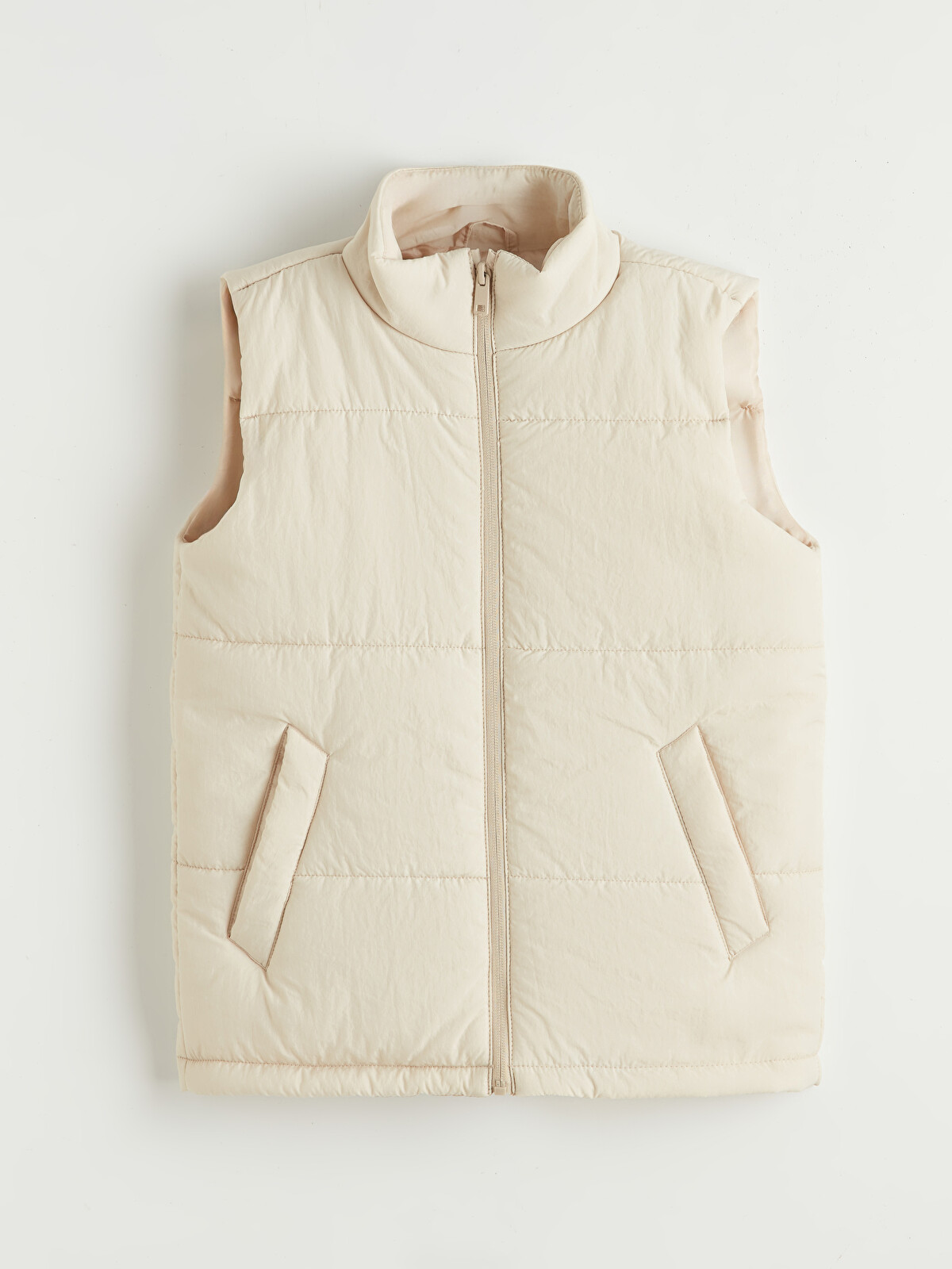 ジャケット・アウター argue MY CUSTOM MODS COAT(VEST SET) ECRU LCW Kids Boys' Stand-collar Puffer Vest - S6HM25Z4-QW6 | LC Waikiki