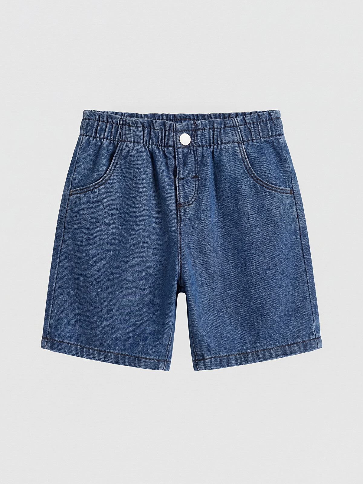 LCW baby Elastic Waist Baby Girls' Denim Shorts - S6HS88Z1-1ZP