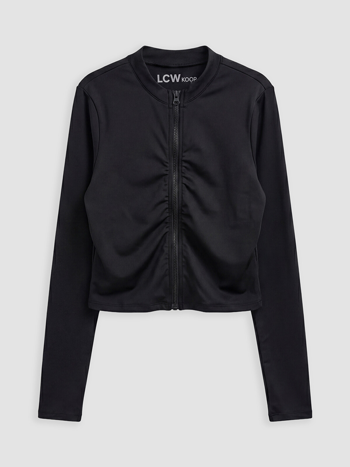 KOOR SPORT Dik Yaka Kadın Fermuarlı Sweatshirt - S6I159Z8-CVL | LC