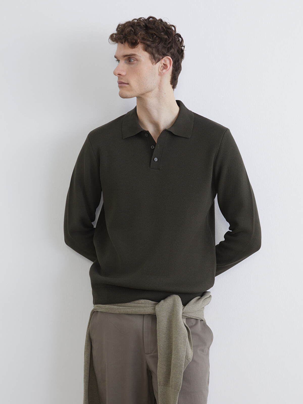SOUTHBLUE Men's Polo Neck Knit Sweater - S6I183Z8-2PL | LC Waikiki