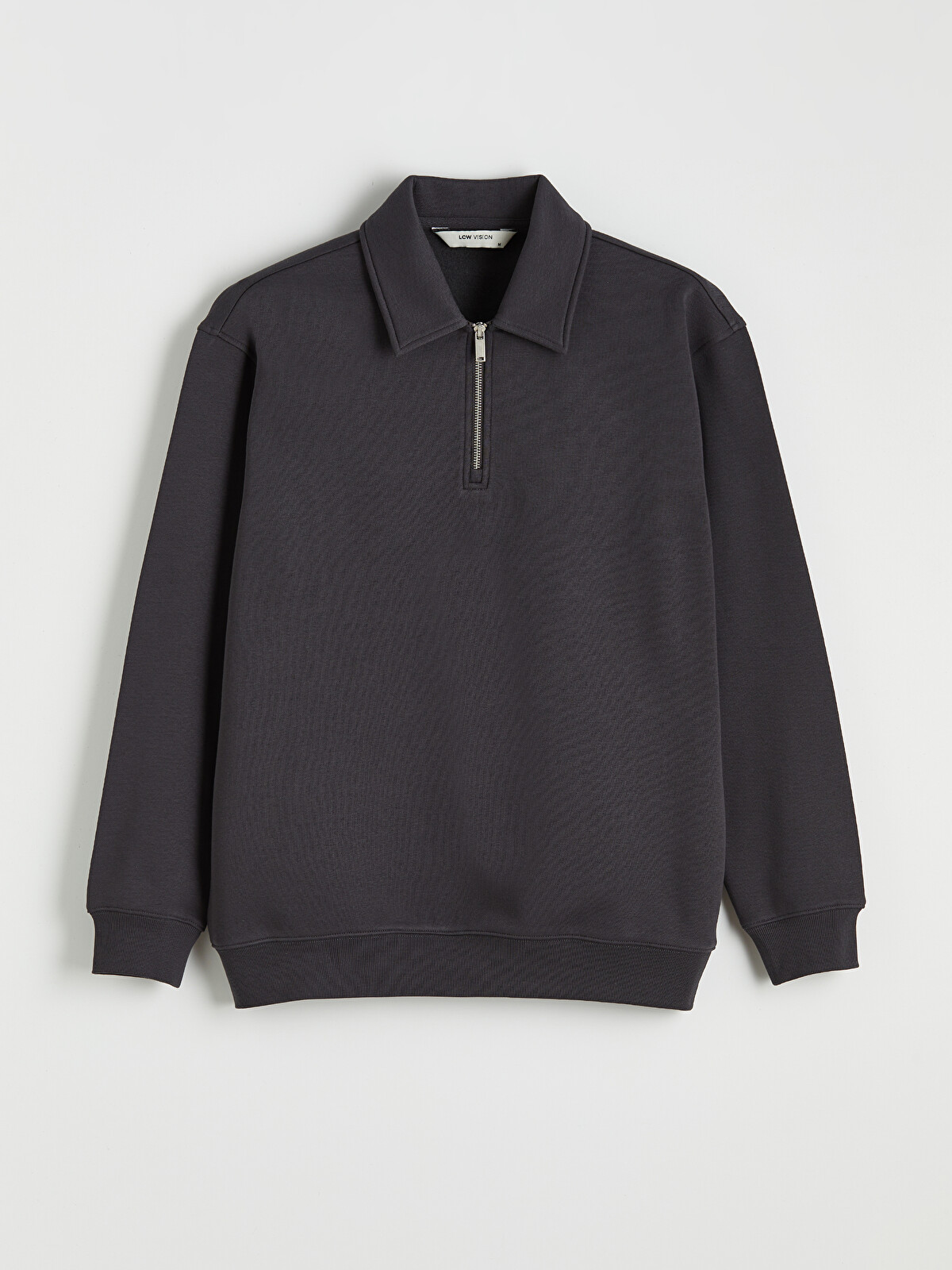 LCW Vision Polo Yaka Erkek Sweatshirt - S6I394Z8-HGG | LC Waikiki