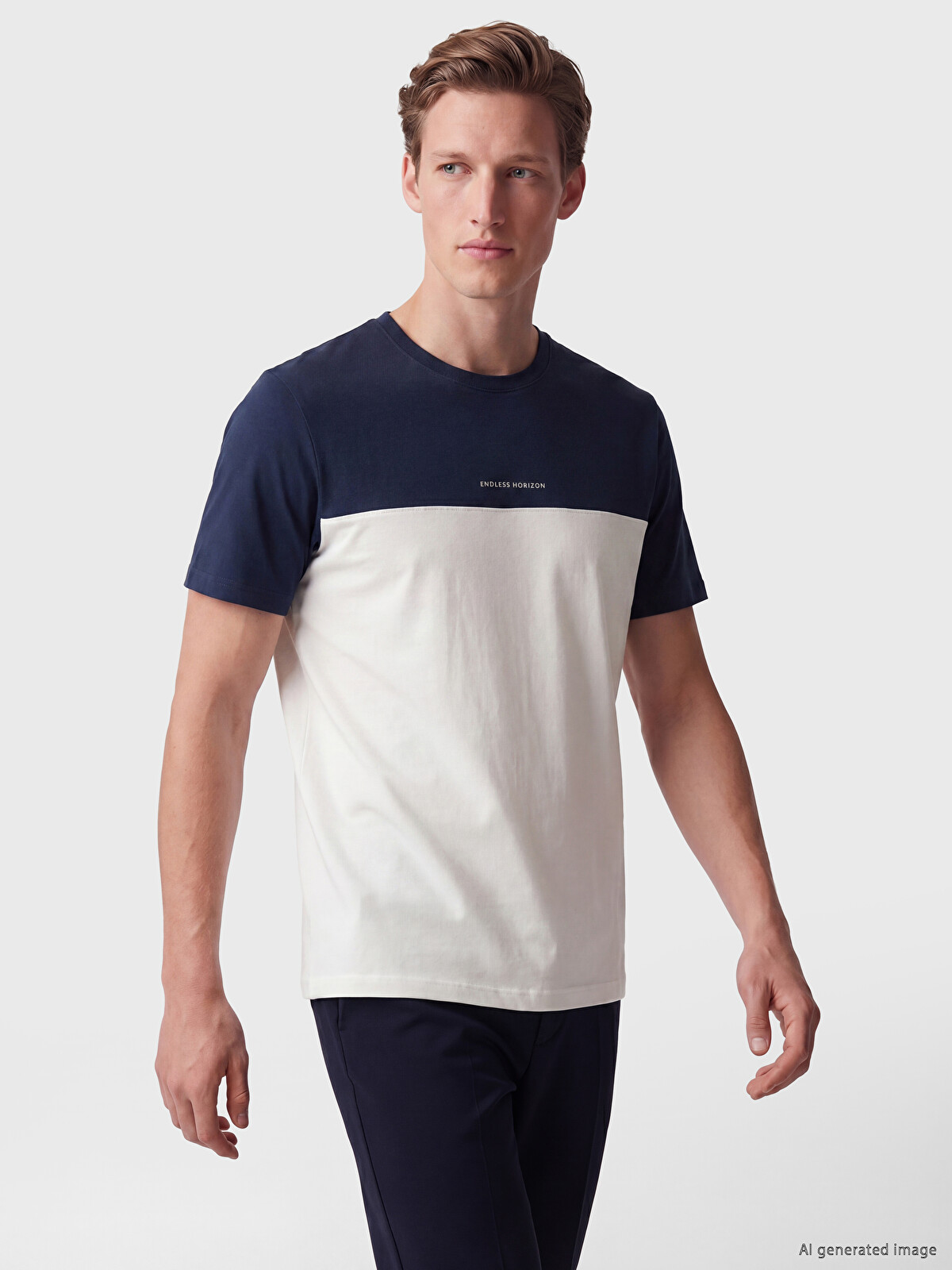 SOUTHBLUE Crew Neck Color Block Jersey Men's T-Shirt - S6I637Z8 SOUTHBLUE Crew Neck Color Block Jersey Men's T-Shirt - S6I637Z8