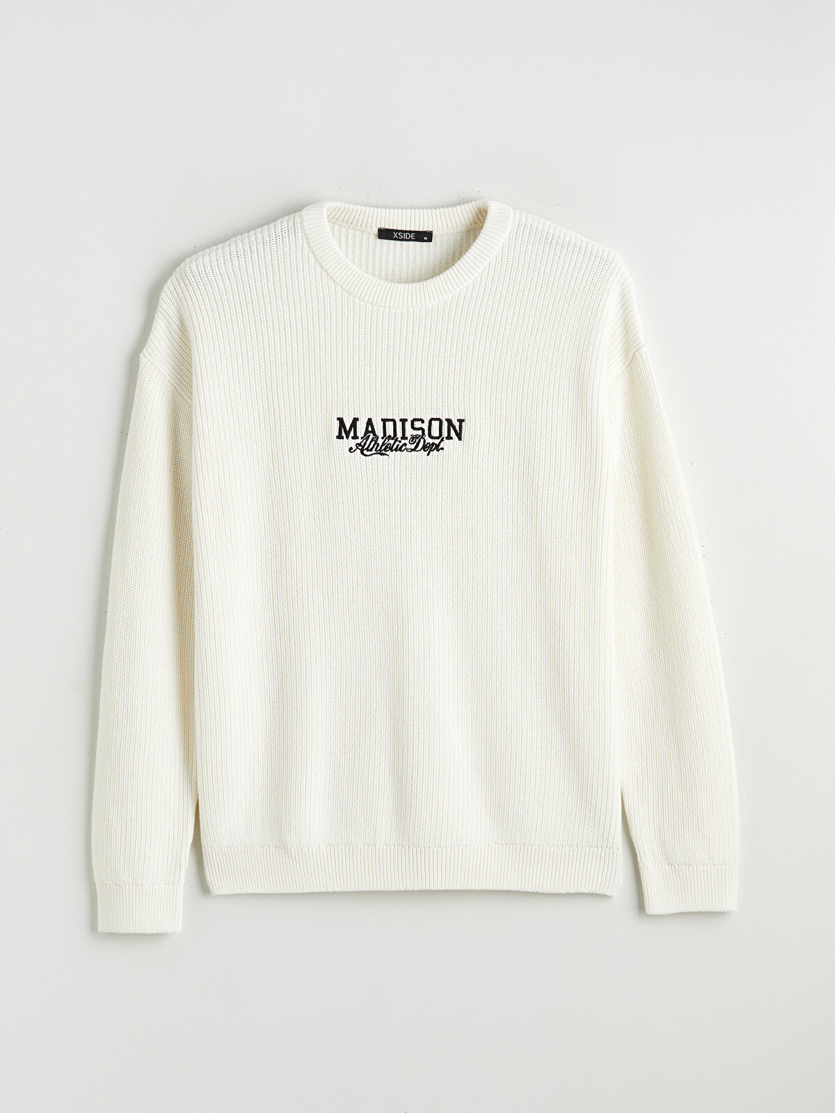 XSIDE Embroidered Crew Neck Knit Sweater For Men - S6I647Z8-FEX