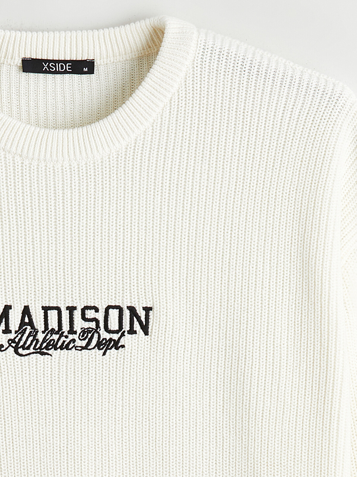 XSIDE Embroidered Crew Neck Knit Sweater for Men - S6I647Z8-FEX