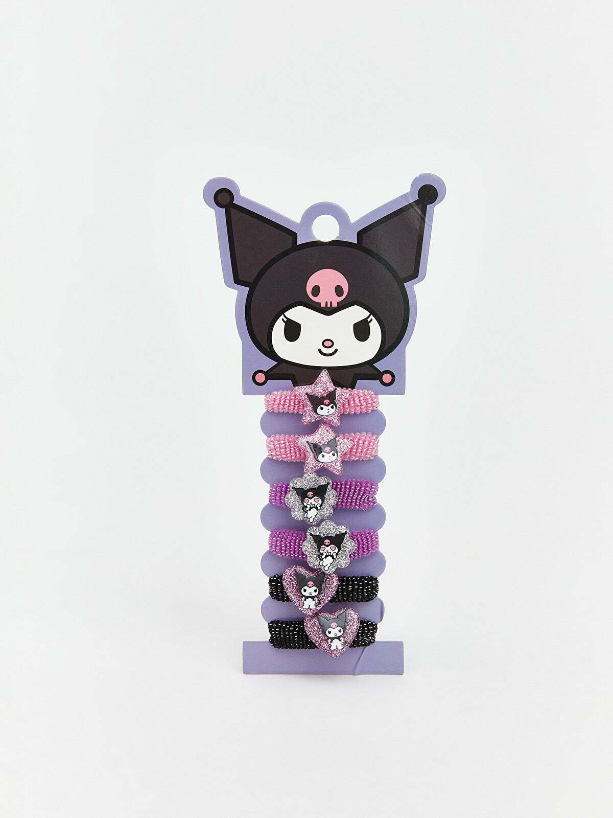 たかページ LCW JOY Karışık Kuromi Baskılı Kız Çocuk Lastik Toka Seti 6'lı