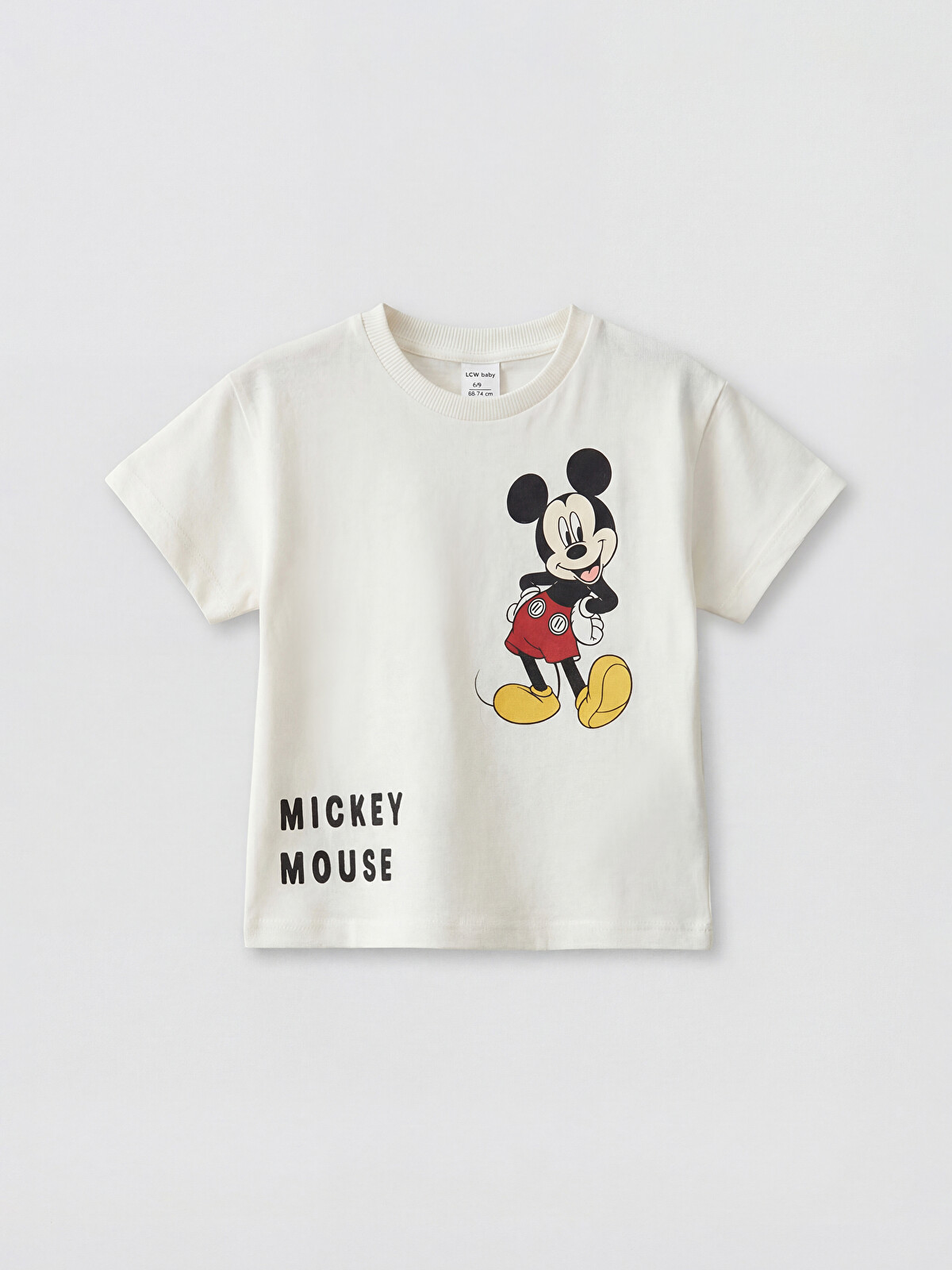 LCW baby Mickey Mouse Printed Baby Boys' T-Shirt - S6I828Z1-FDU