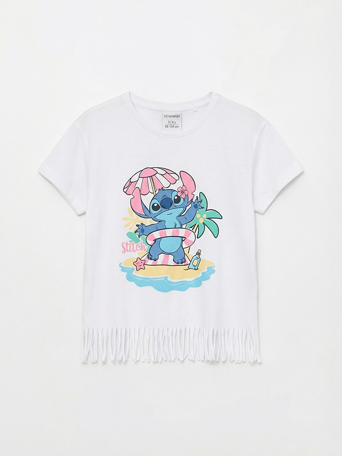 LCW Kids Stitch Printed Baby Girls' T-Shirt - S6IG56Z1-R9J - LC