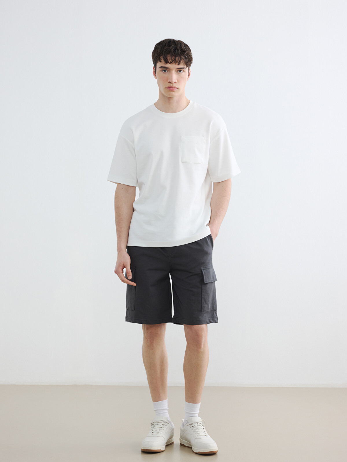 XSIDE Standard Fit Men's Cargo Shorts - S6II63Z8-VX9 | LC Waikiki