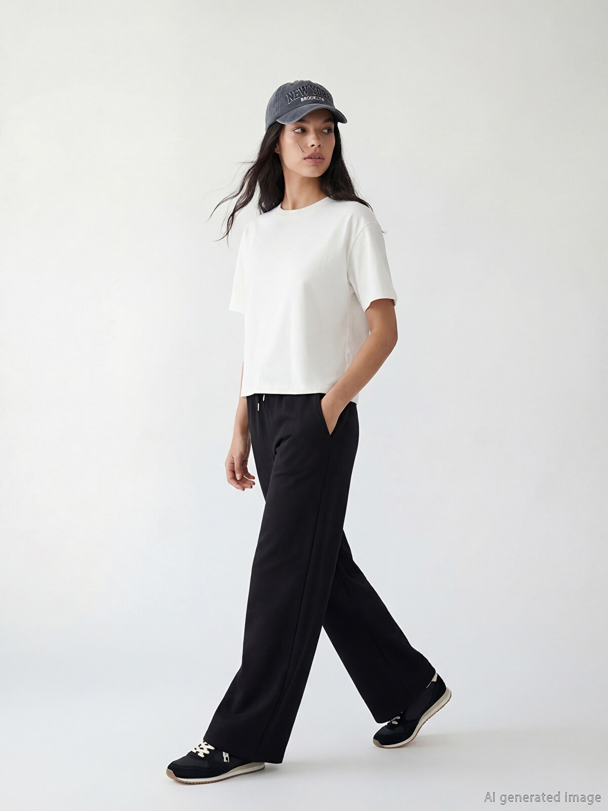 スリムウィーク XSIDE Women's thick sweatpants with elastic waistband - S6IJ85Z8