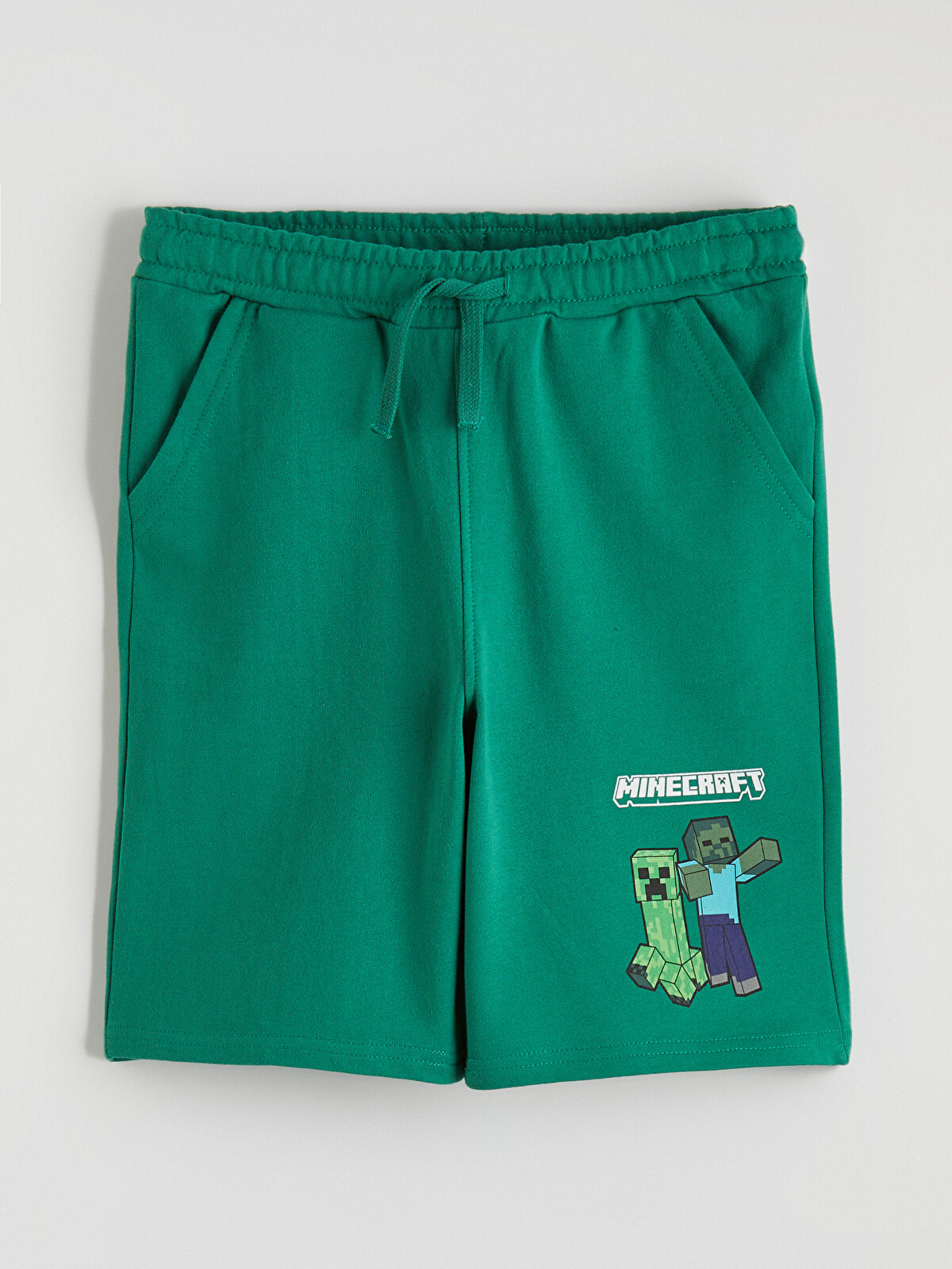 LCW Kids Minecraft Print Boys' Shorts - S6IK31Z4-GRE | LC Waikiki